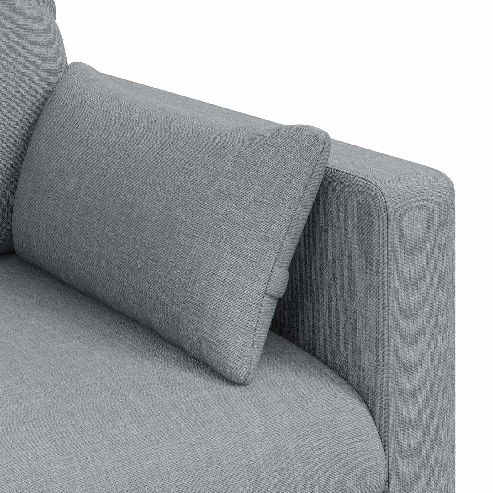 Sofa Hellgrau 158 x 78 x 80 cm Stoff