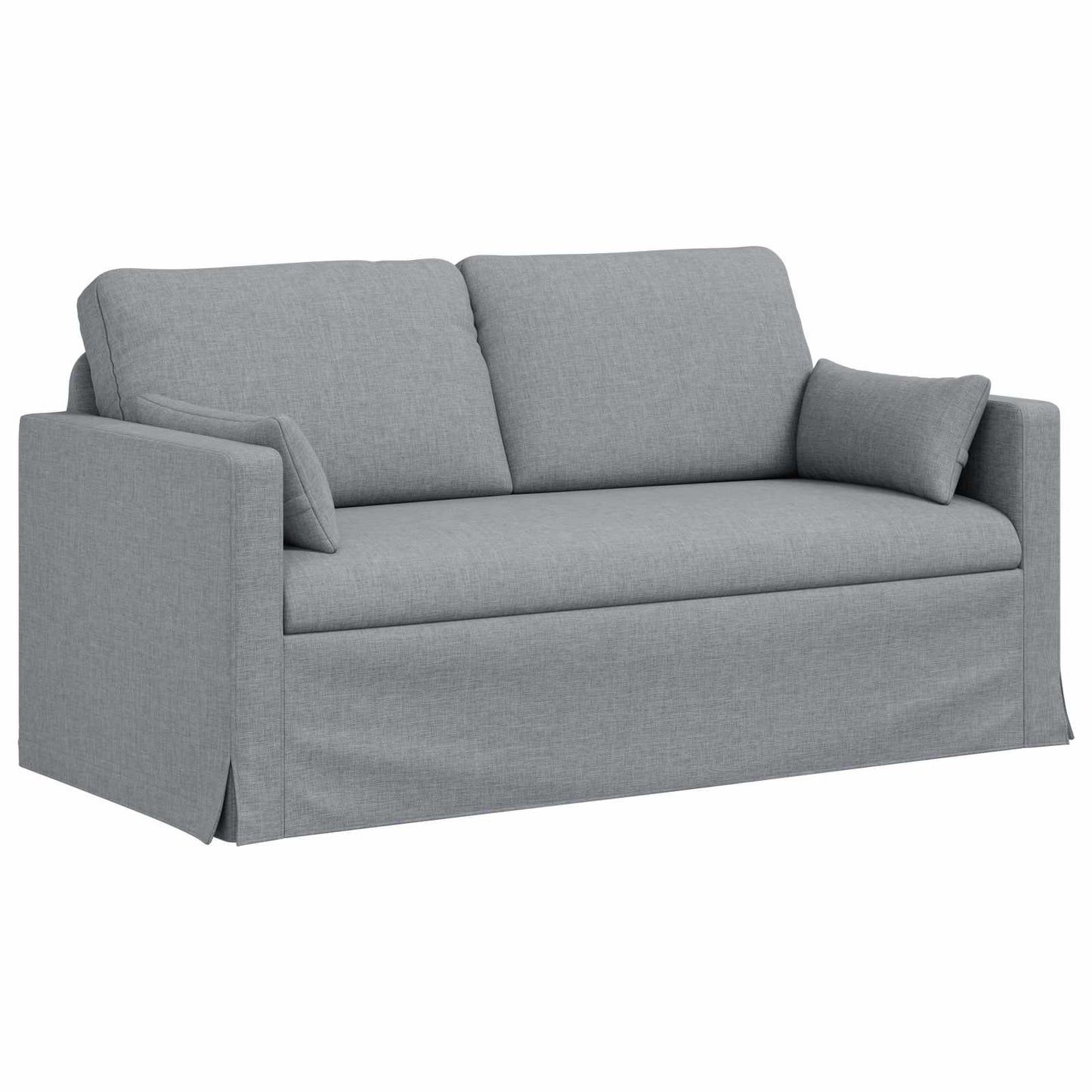 Sofa Hellgrau 158 x 78 x 80 cm Stoff
