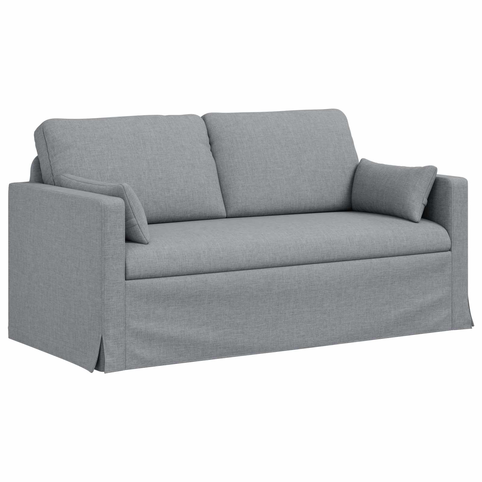 Sofa Hellgrau 158 x 78 x 80 cm Stoff