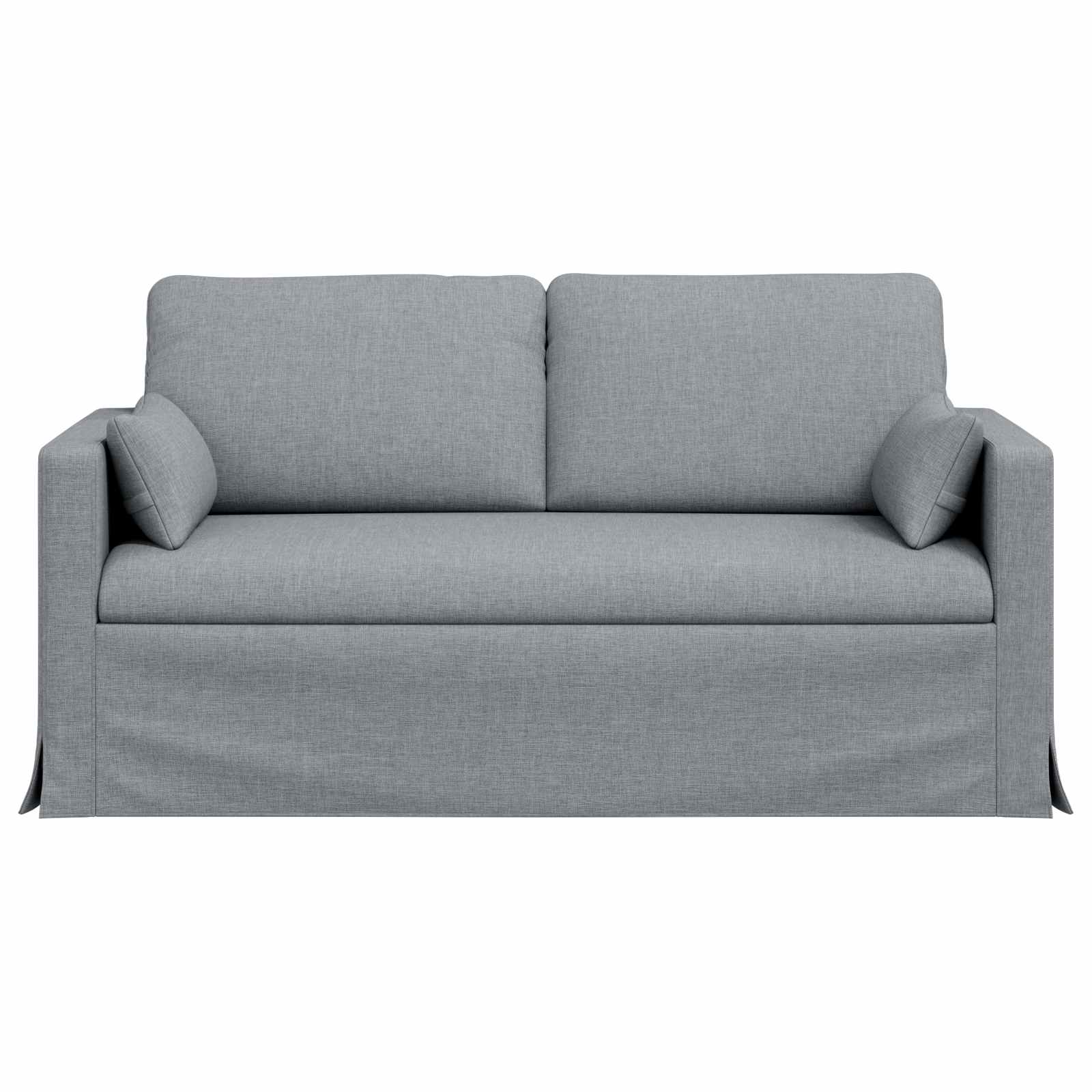 Sofa Hellgrau 158 x 78 x 80 cm Stoff