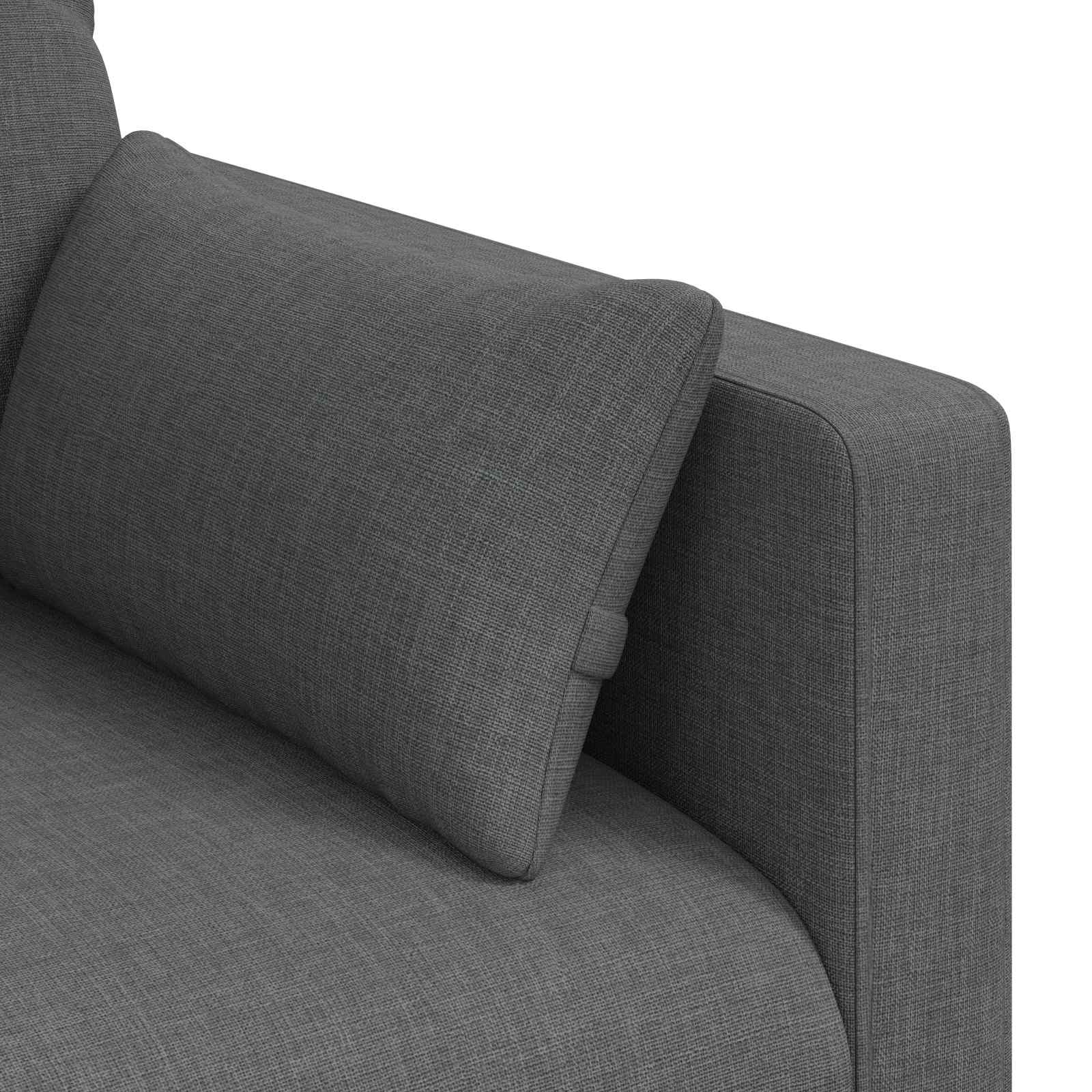 Sofa Dunkelgrau 158 x 78 x 80 cm Stoff