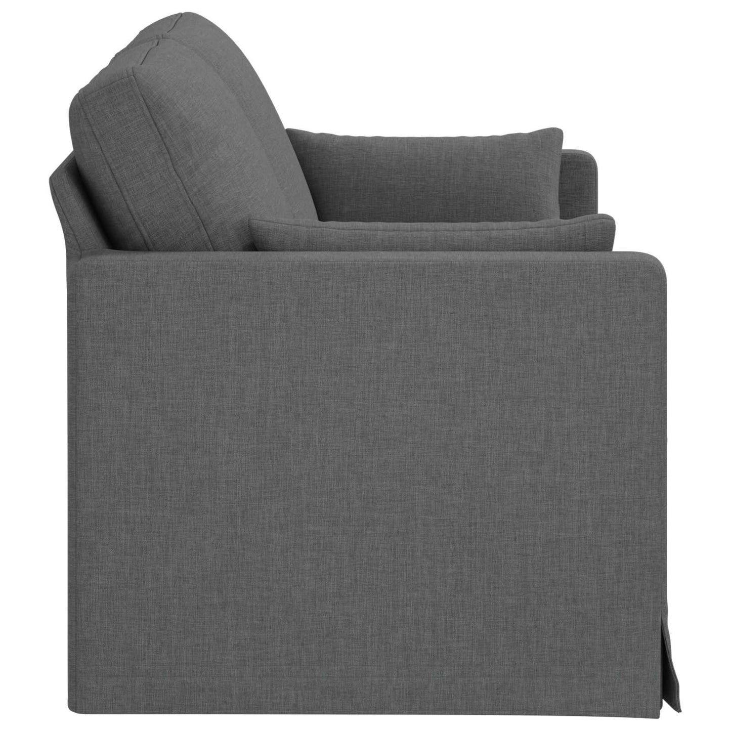 Sofa Dunkelgrau 158 x 78 x 80 cm Stoff