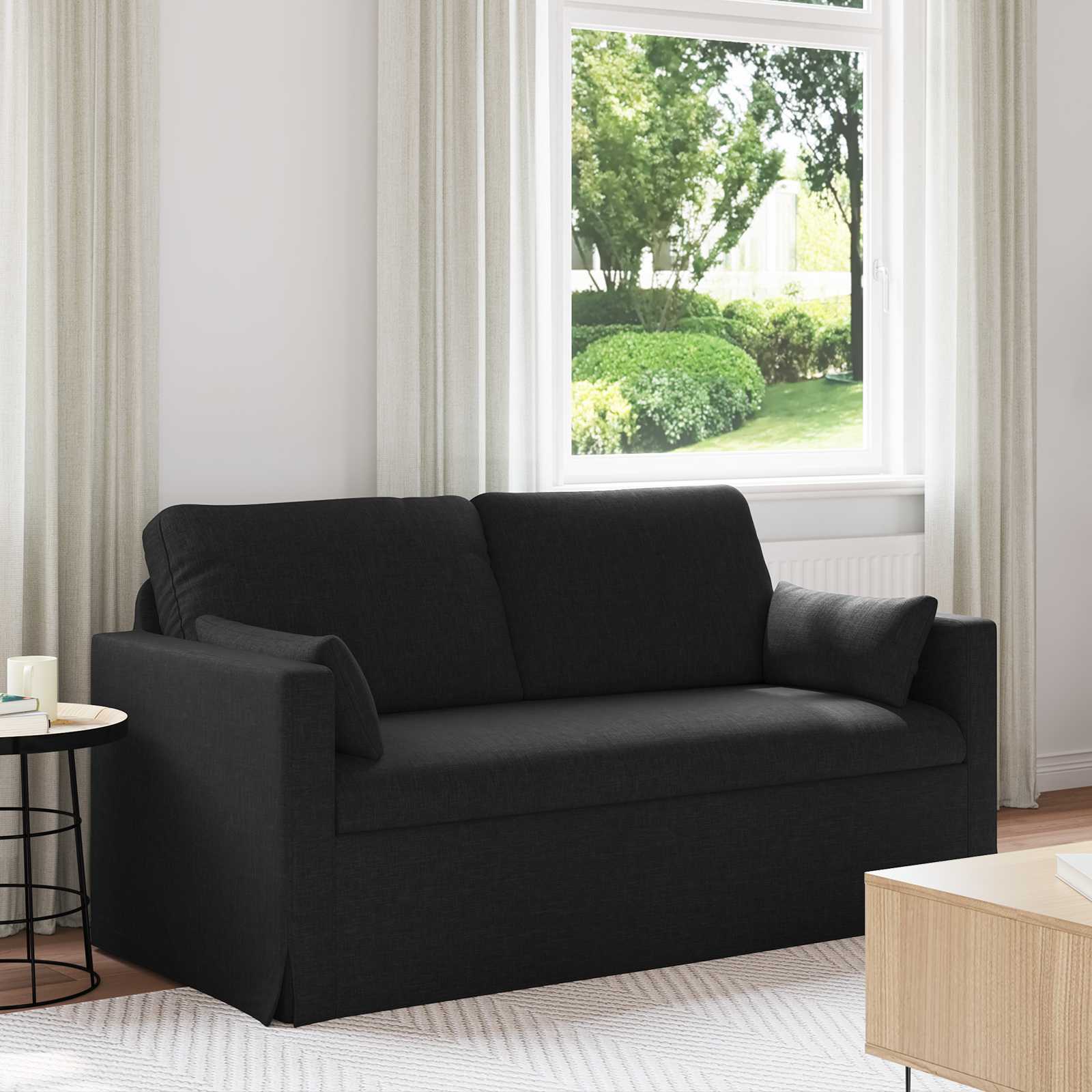 Sofa Schwarz 158 x 78 x 80 cm Stoff