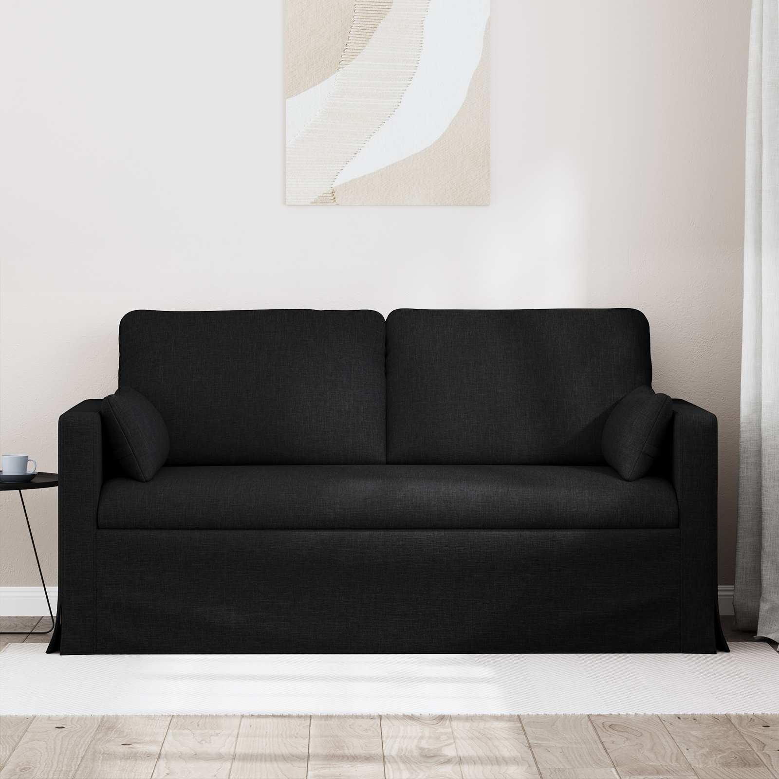 Sofa Schwarz 158 x 78 x 80 cm Stoff