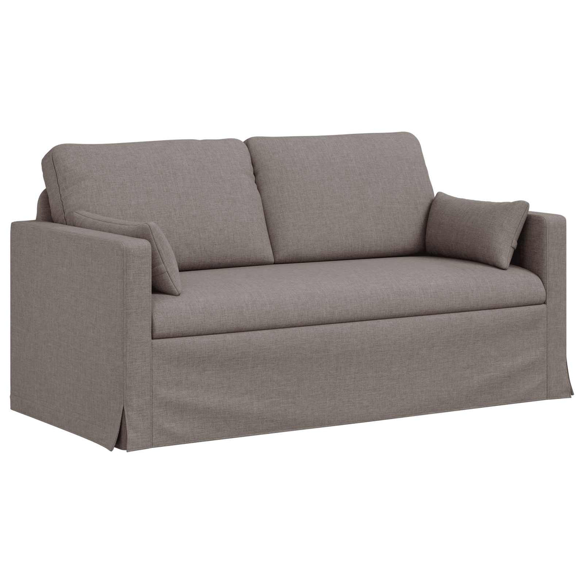 Sofa 2-Sitzer Taupe 158 x 78 x 80 cm Stoff