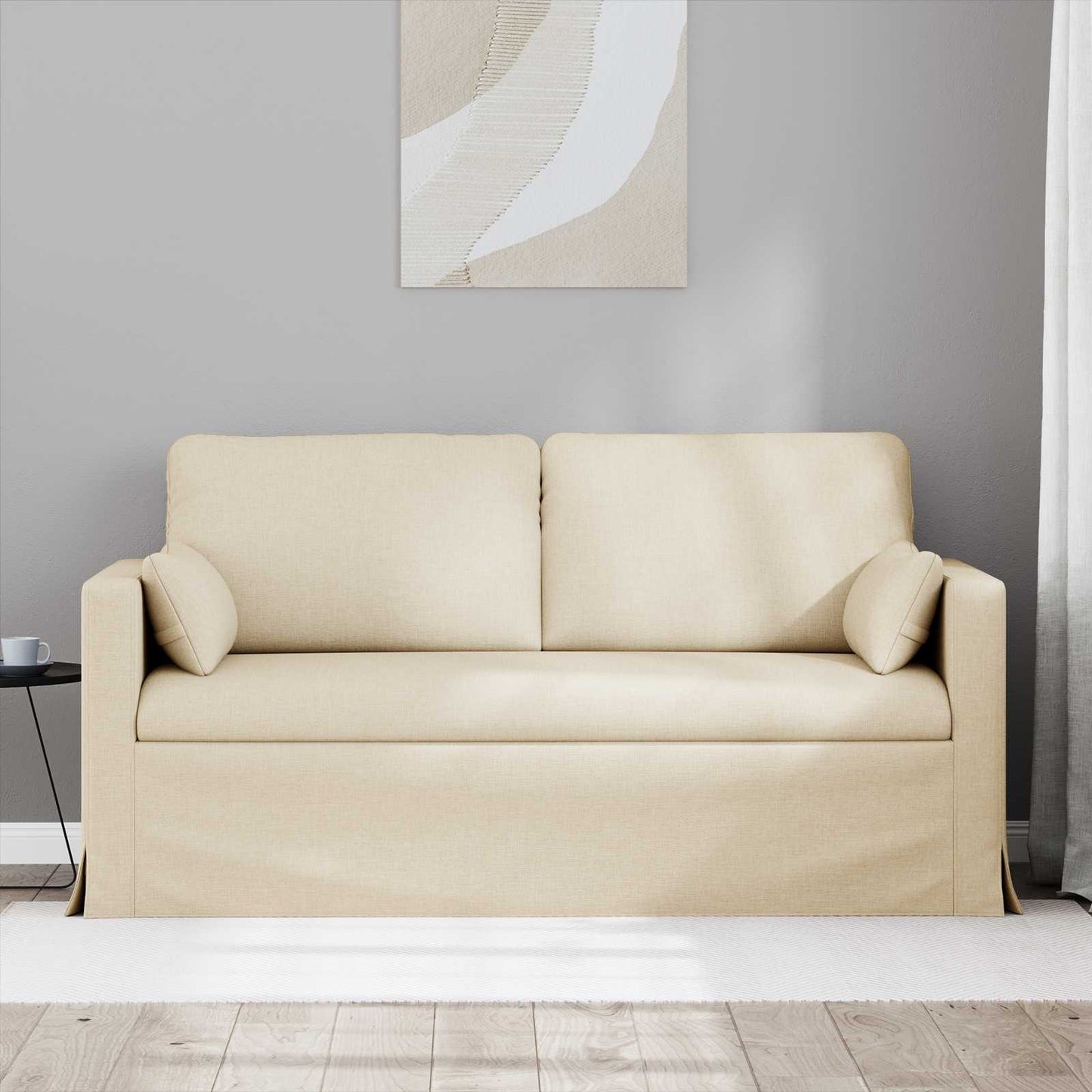 Sofa Creme 158 x 78 x 80 cm Stoff