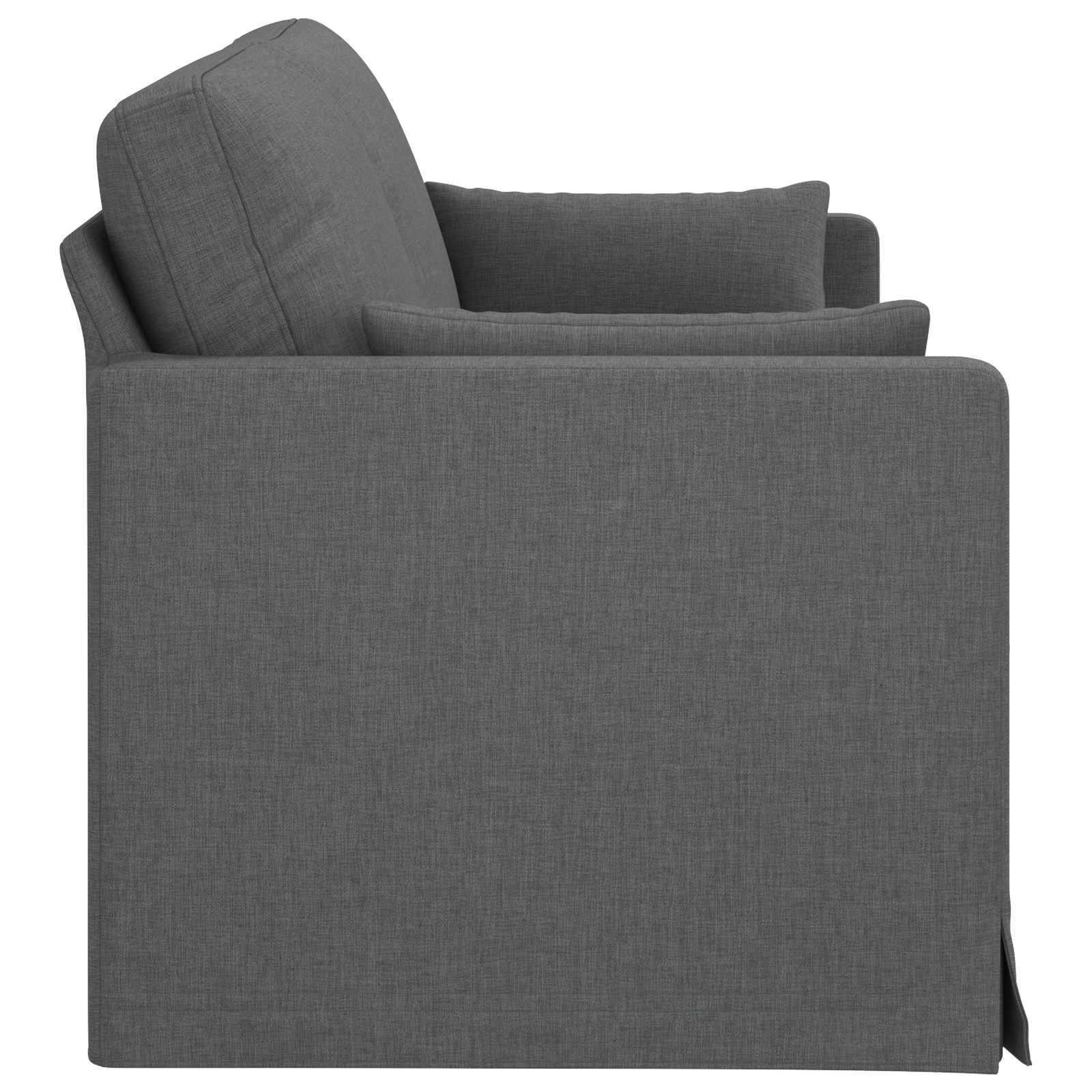 Sofa Dunkelgrau 198 x 78 x 80 cm Stoff