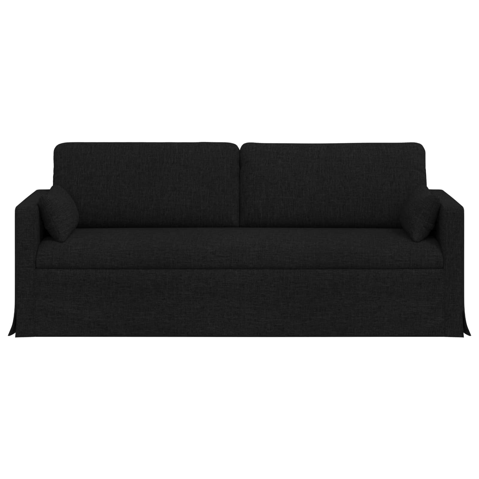 Sofa Schwarz 198 x 78 x 80 cm Stoff