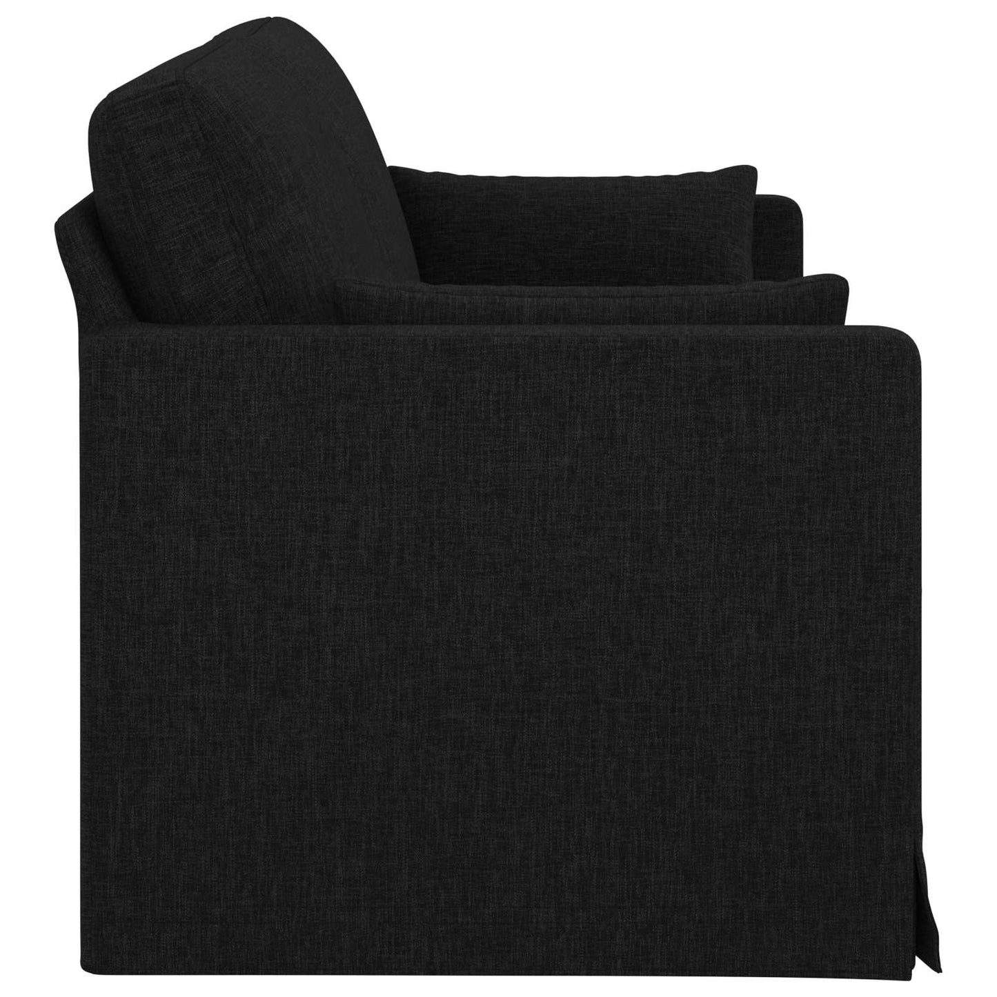 Sofa Schwarz 198 x 78 x 80 cm Stoff