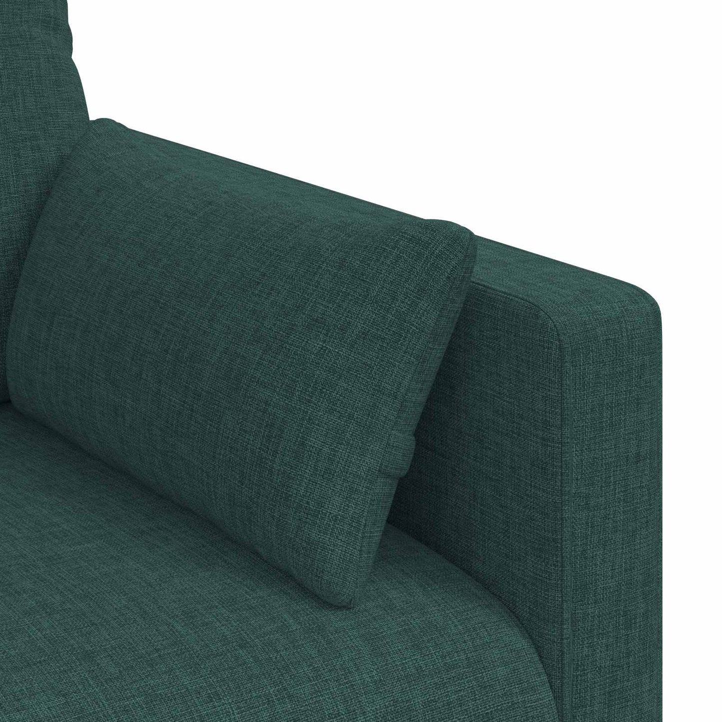 Sofa Dunkelgrün 198 x 78 x 80 cm Stoff