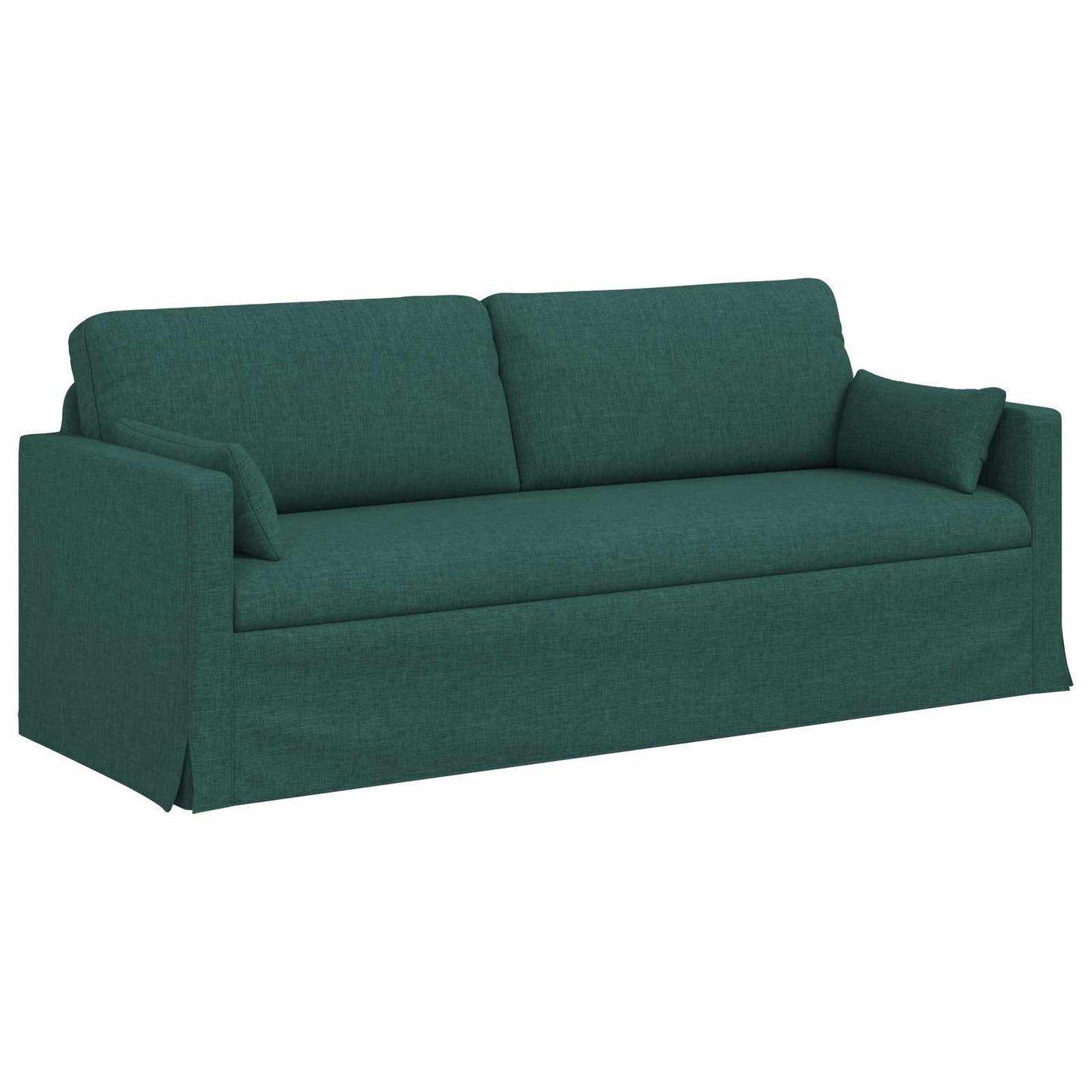 Sofa Dunkelgrün 198 x 78 x 80 cm Stoff