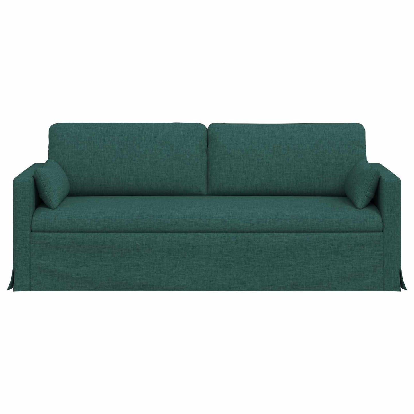 Sofa Dunkelgrün 198 x 78 x 80 cm Stoff