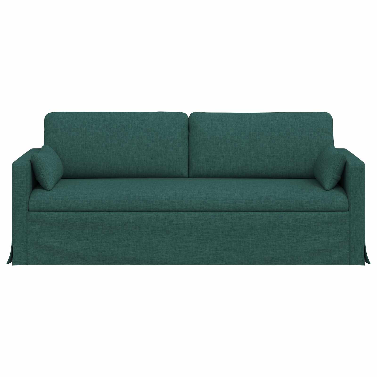 Sofa Dunkelgrün 198 x 78 x 80 cm Stoff
