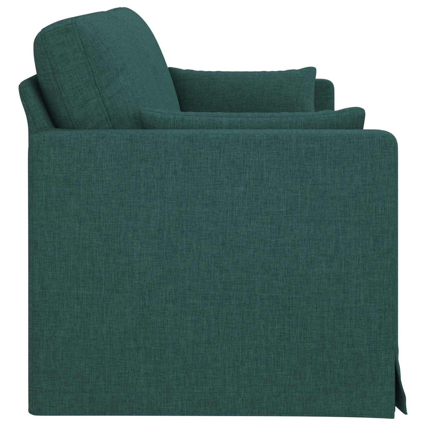 Sofa Dunkelgrün 198 x 78 x 80 cm Stoff