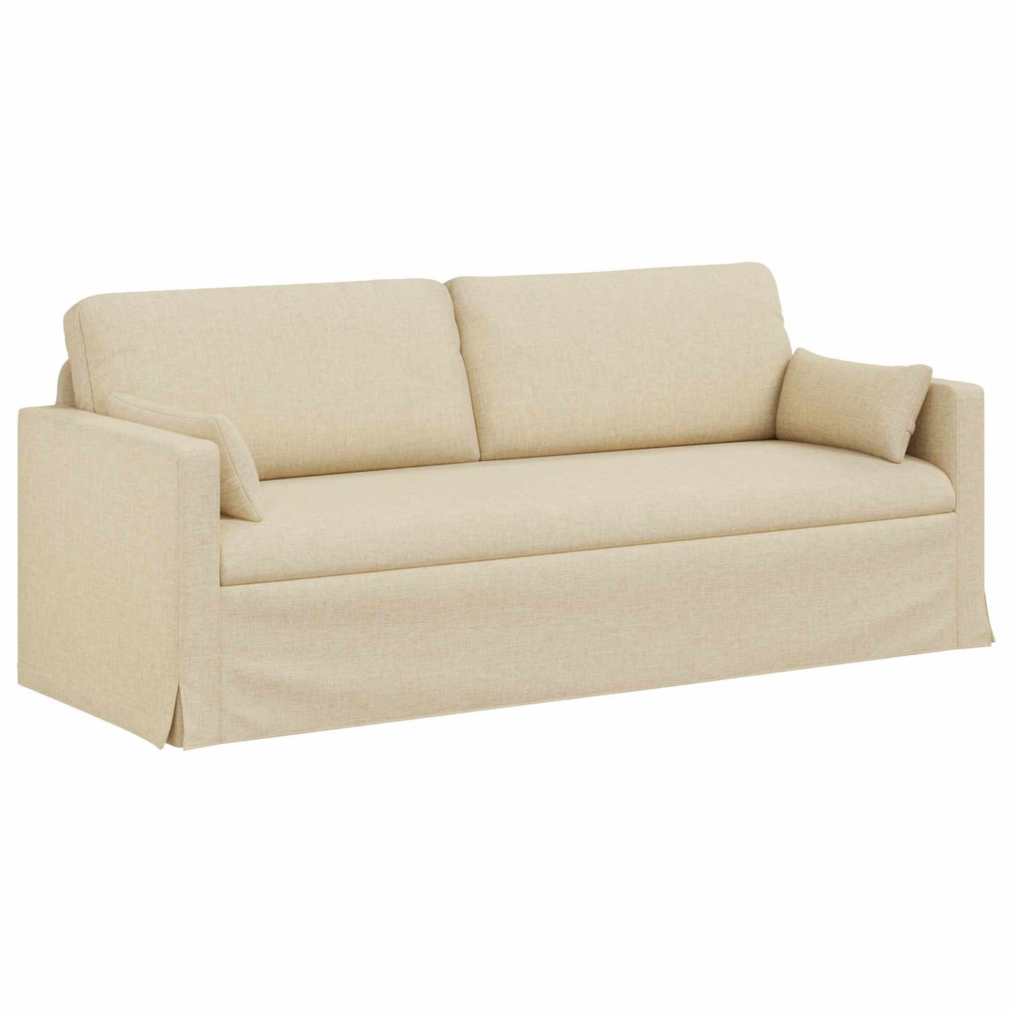 Sofa Creme 198 x 78 x 80 cm Stoff