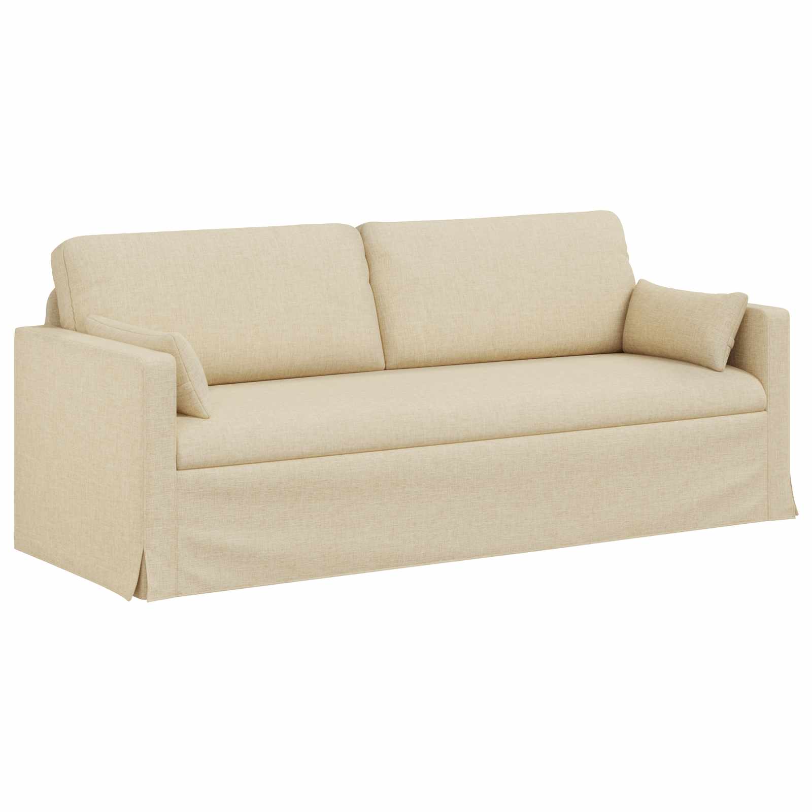 Sofa Creme 198 x 78 x 80 cm Stoff