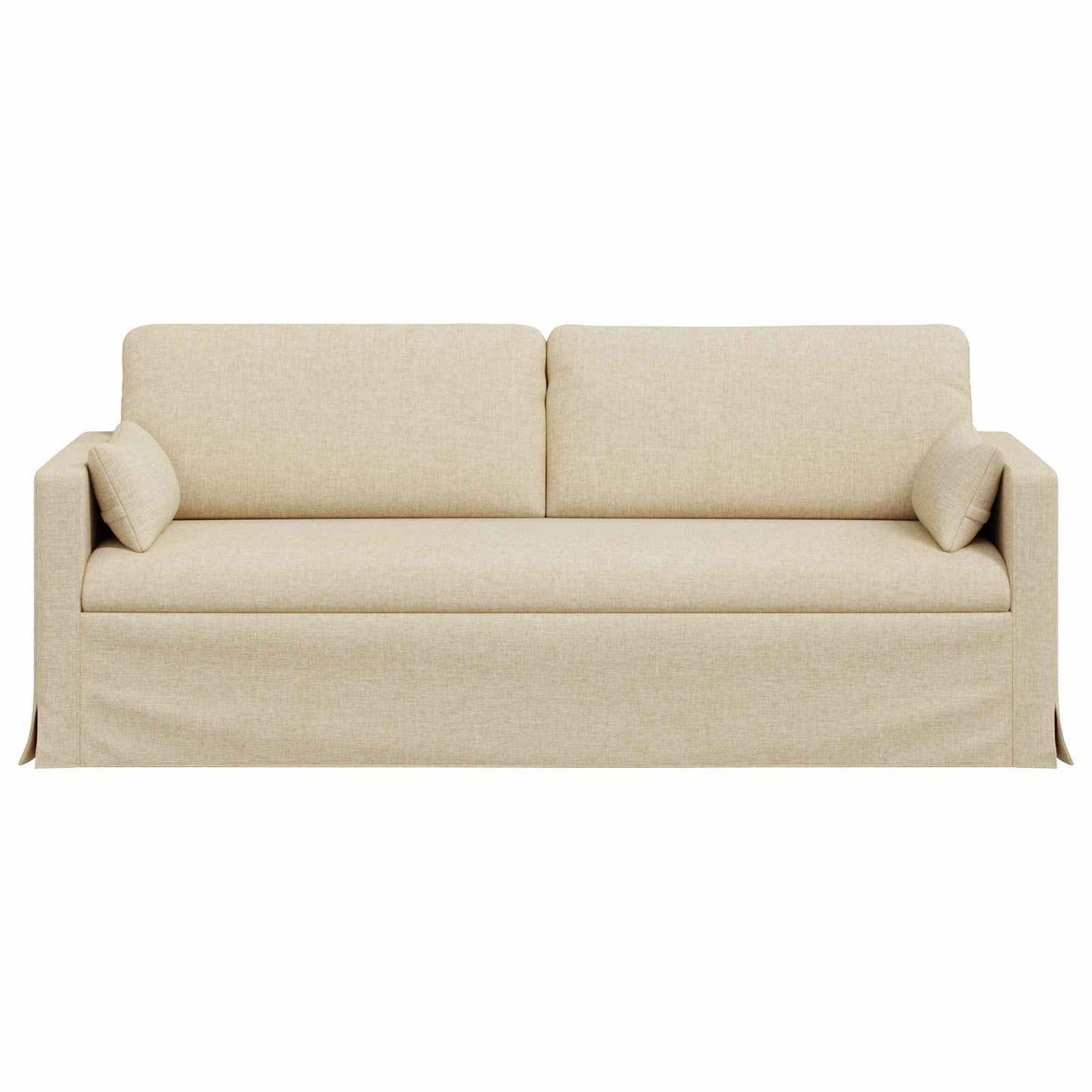 Sofa Creme 198 x 78 x 80 cm Stoff