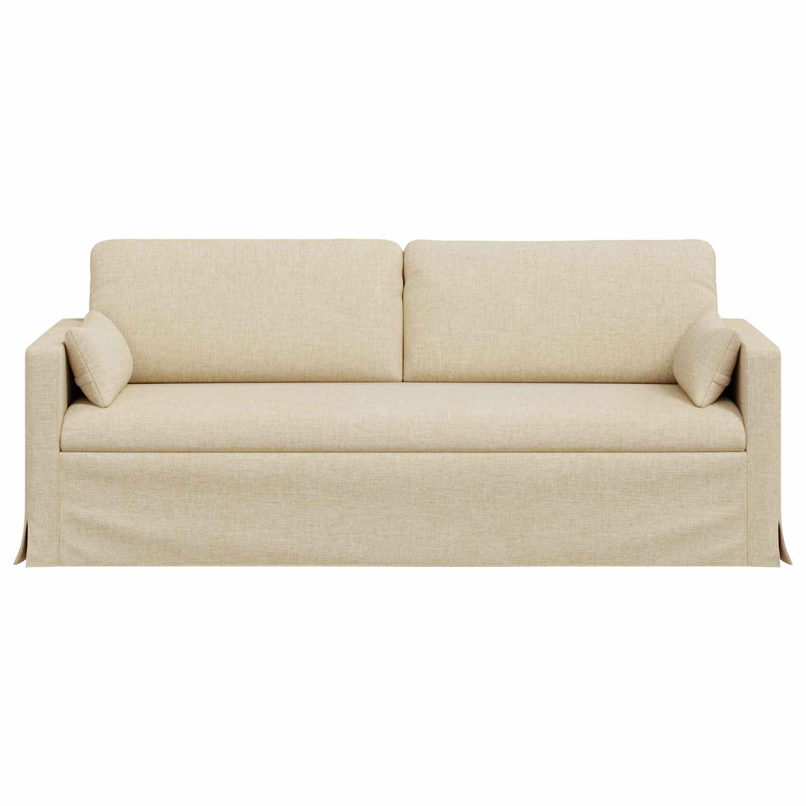 Sofa Creme 198 x 78 x 80 cm Stoff