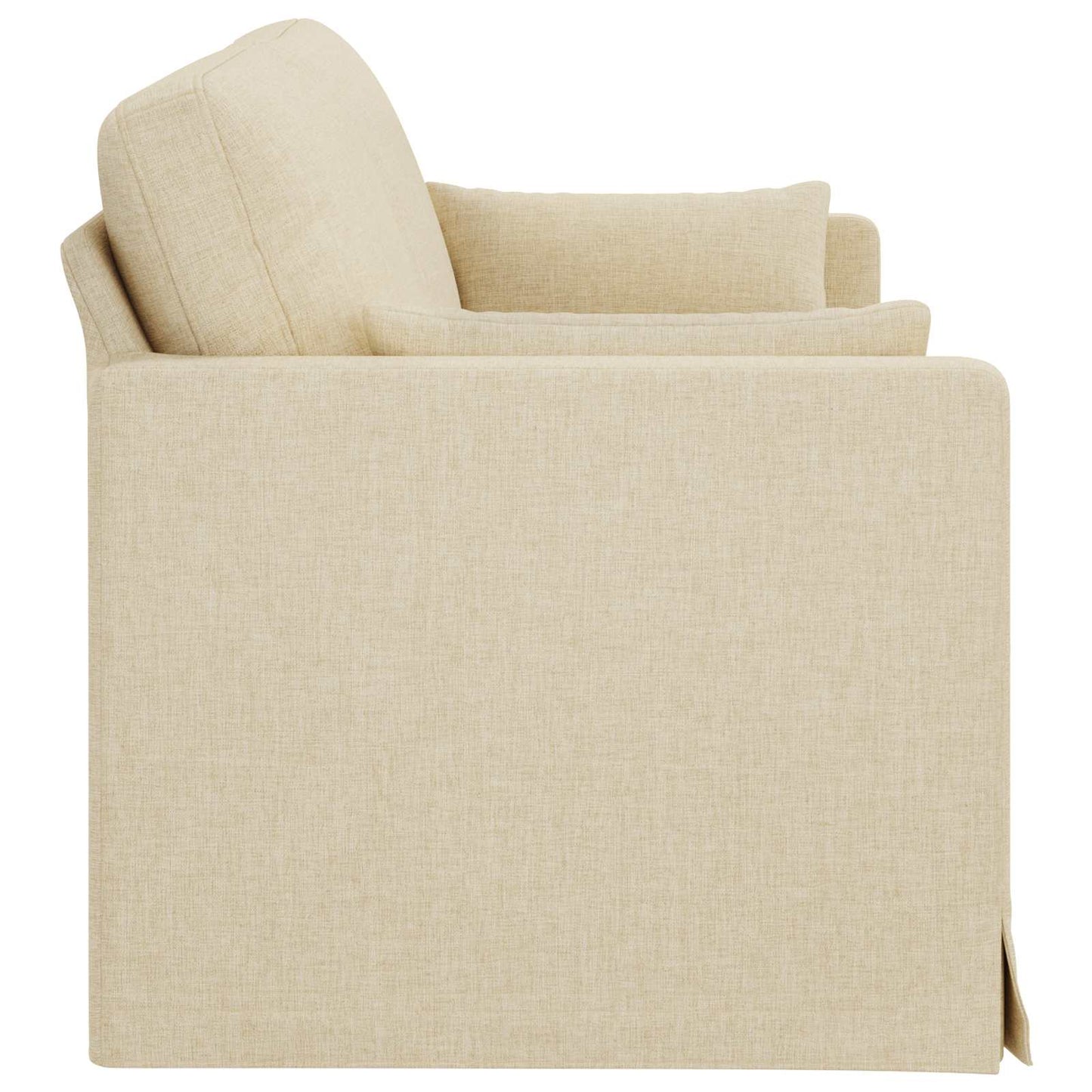 Sofa Creme 198 x 78 x 80 cm Stoff