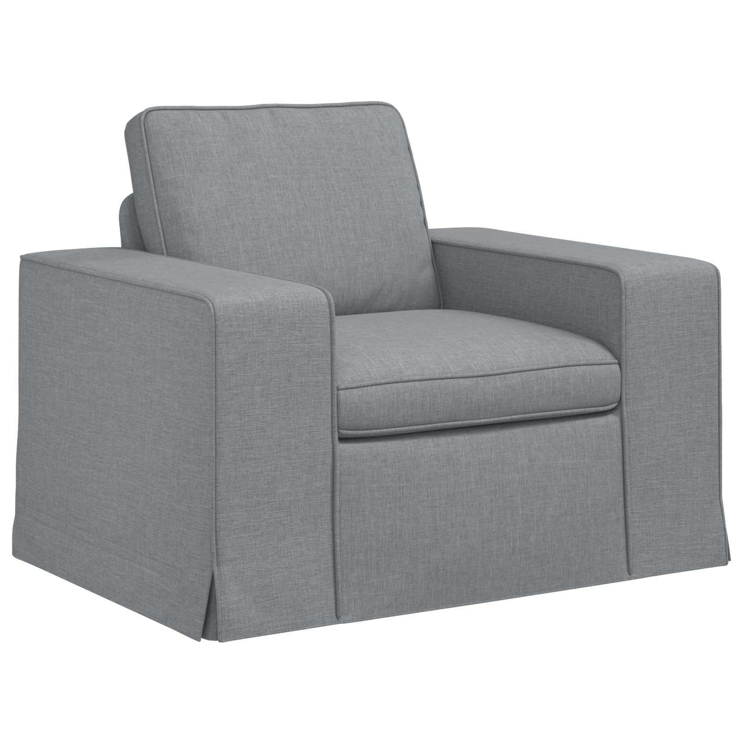 Sofa Hellgrau 103 x 80 x 82 cm Stoff