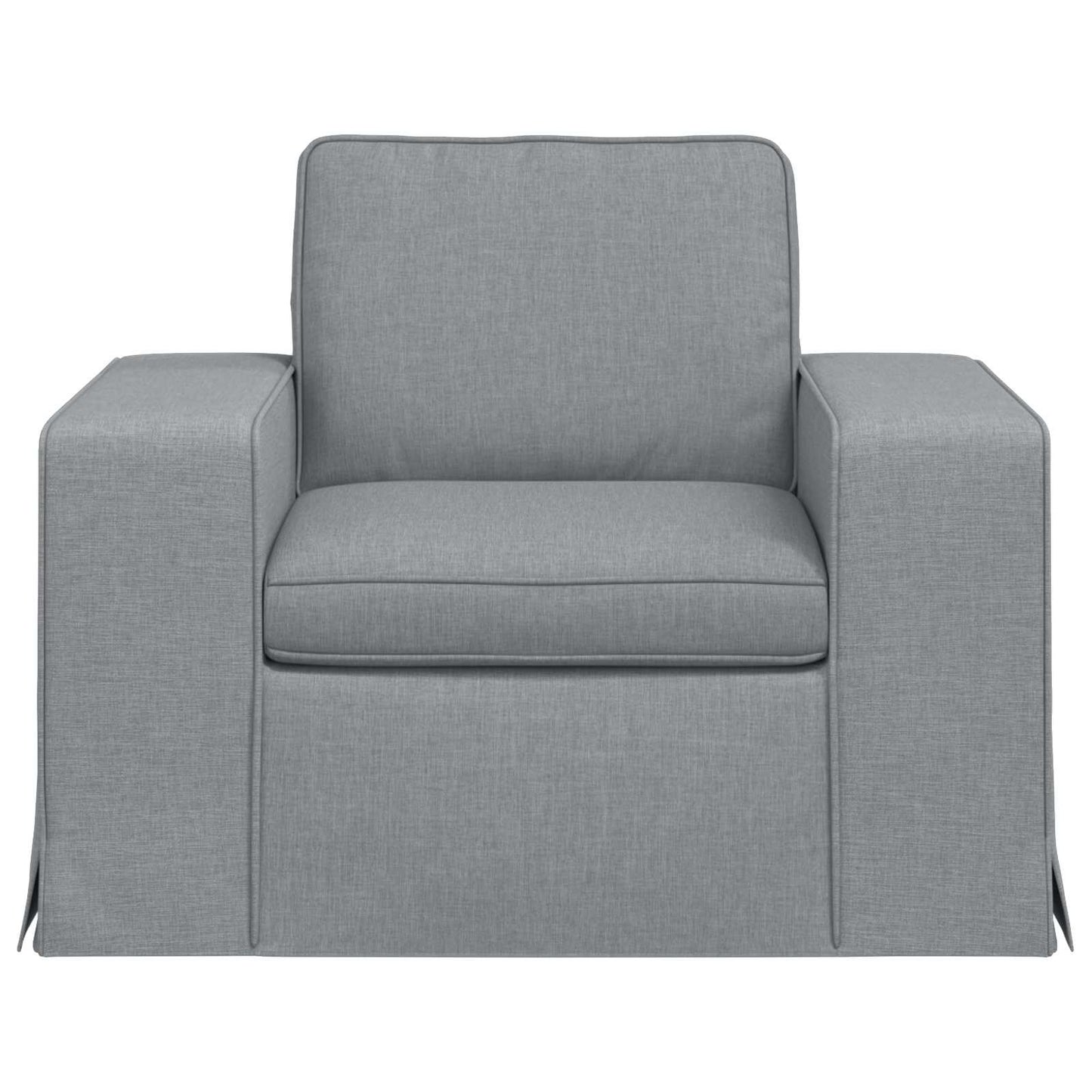 Sofa Hellgrau 103 x 80 x 82 cm Stoff
