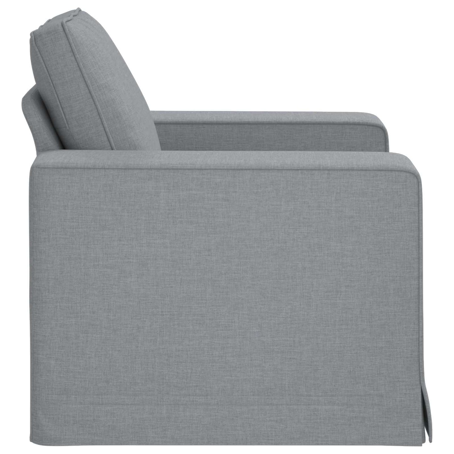Sofa Hellgrau 103 x 80 x 82 cm Stoff