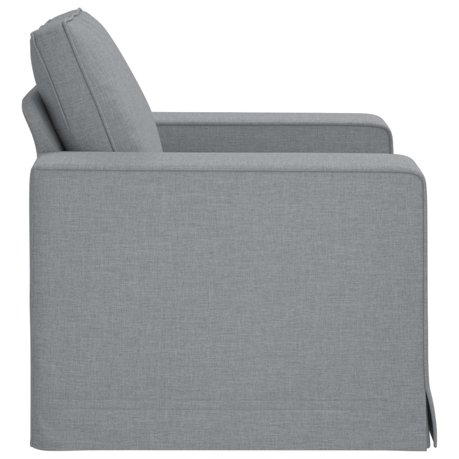 Sofa Hellgrau 103 x 80 x 82 cm Stoff