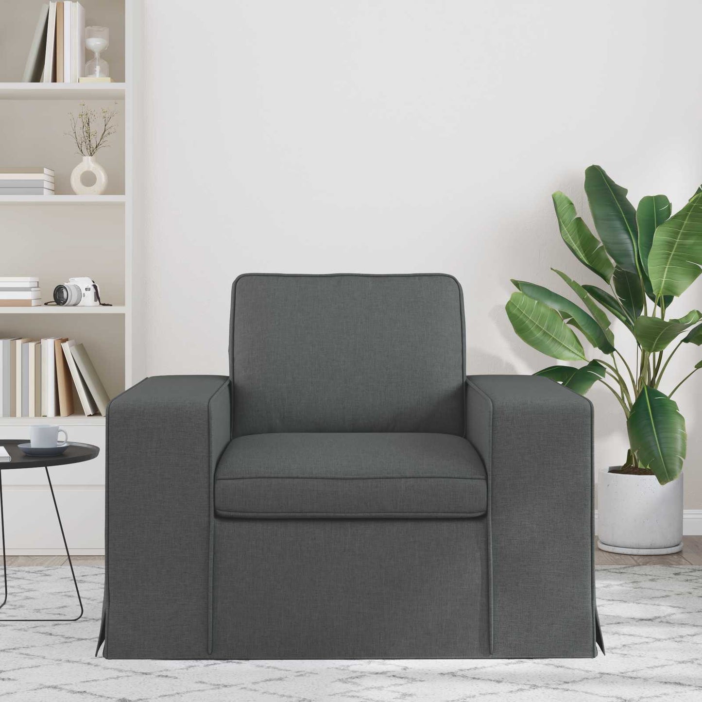 Sofa Dunkelgrau 103 x 80 x 82 cm Stoff