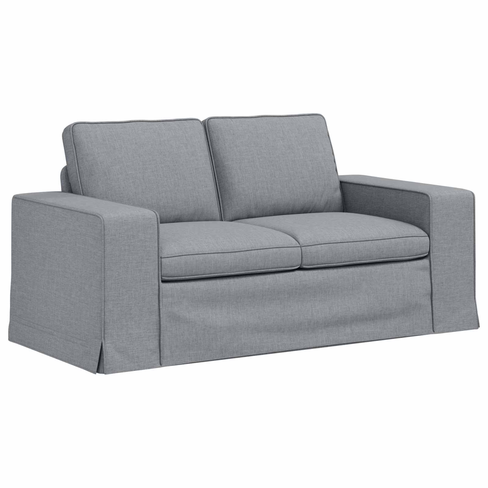 Sofa Hellgrau 162 x 80 x 82 cm Stoff