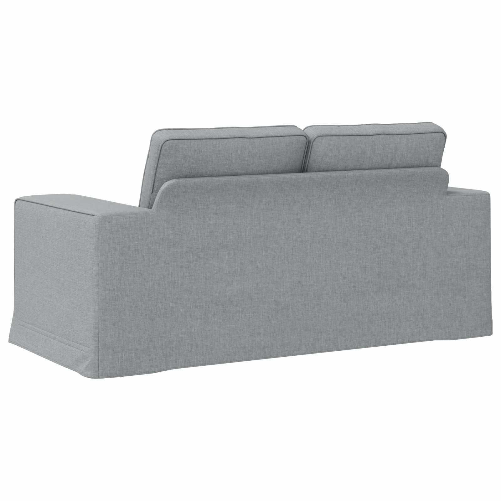 Sofa Hellgrau 162 x 80 x 82 cm Stoff