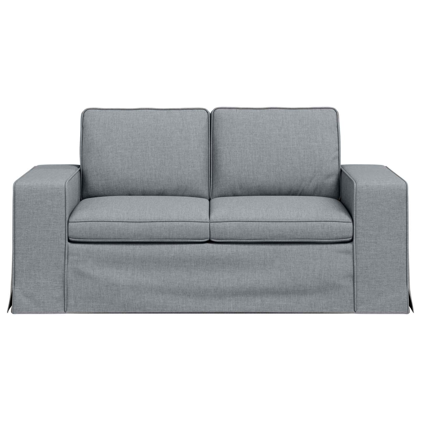 Sofa Hellgrau 162 x 80 x 82 cm Stoff