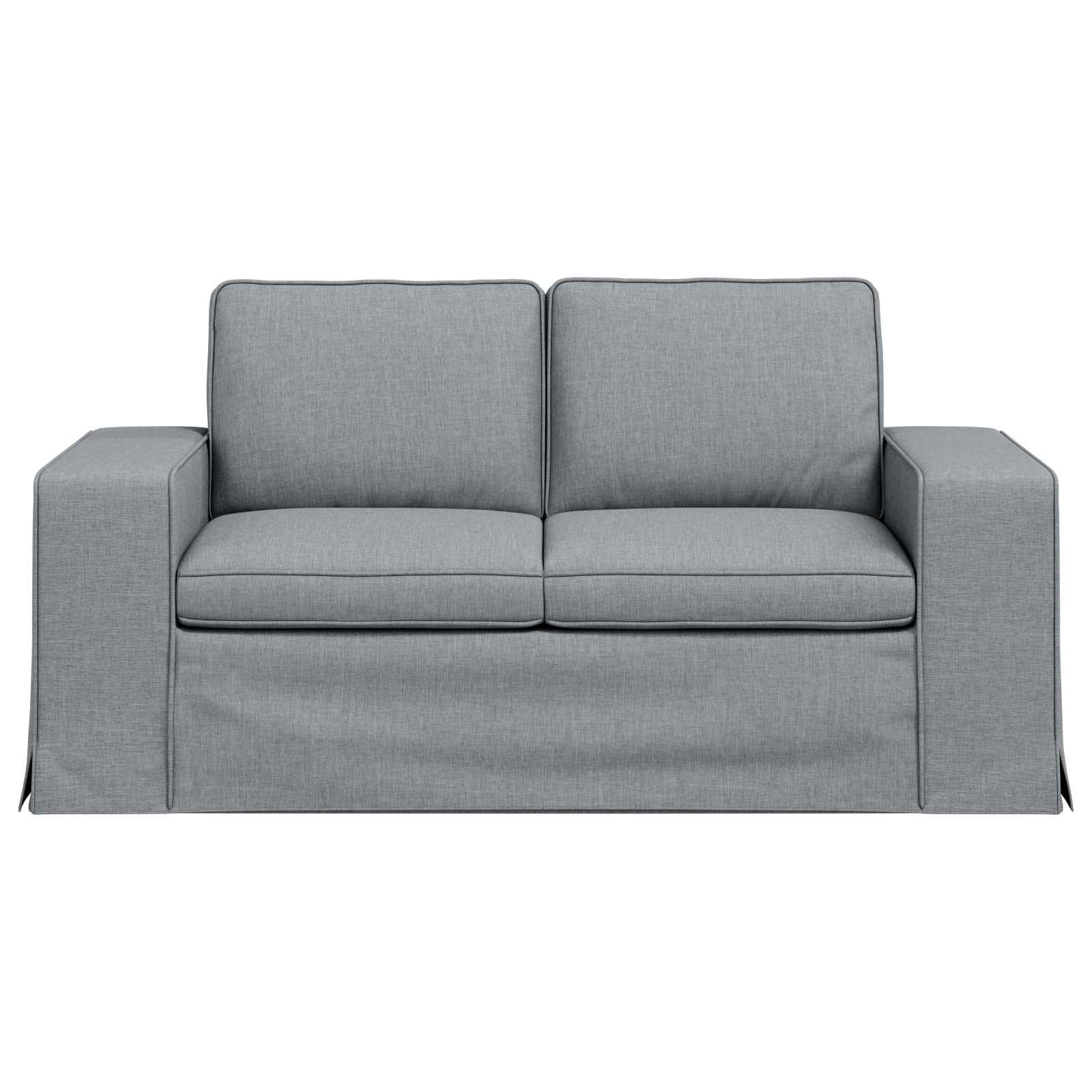 Sofa Hellgrau 162 x 80 x 82 cm Stoff