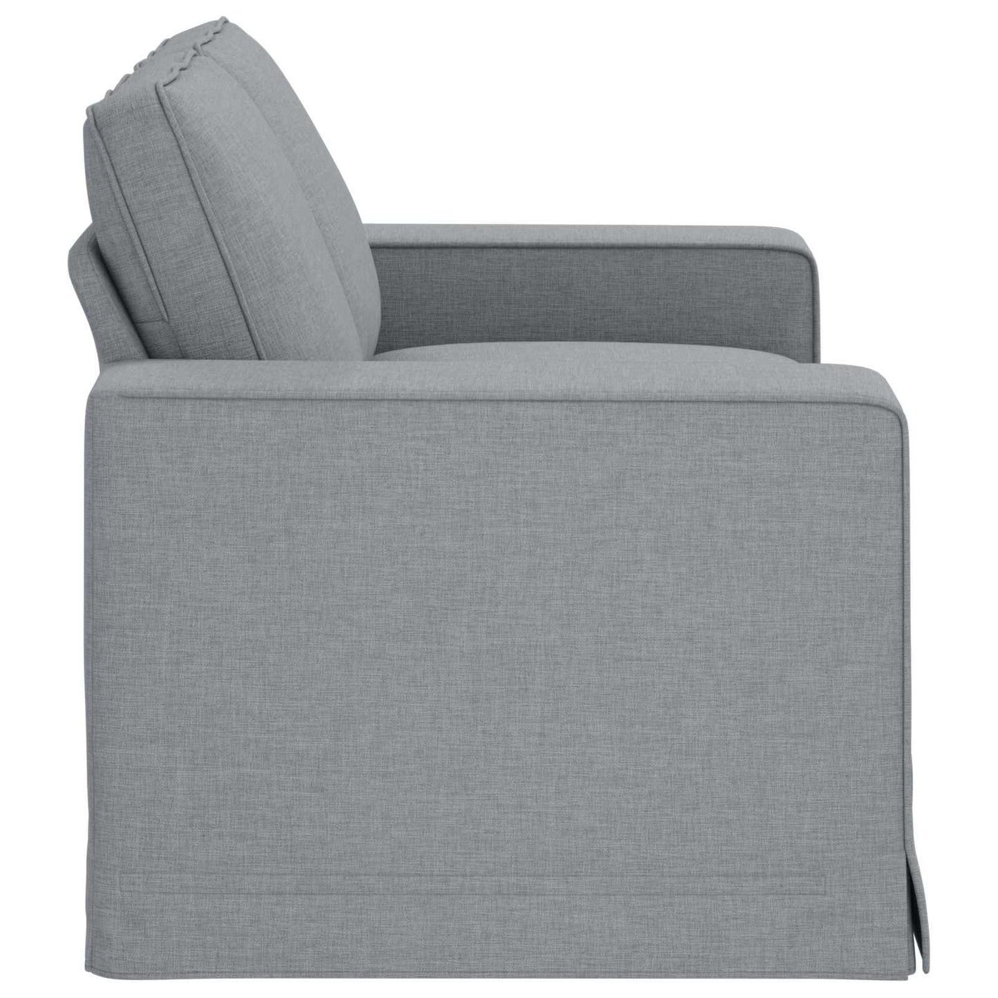 Sofa Hellgrau 162 x 80 x 82 cm Stoff