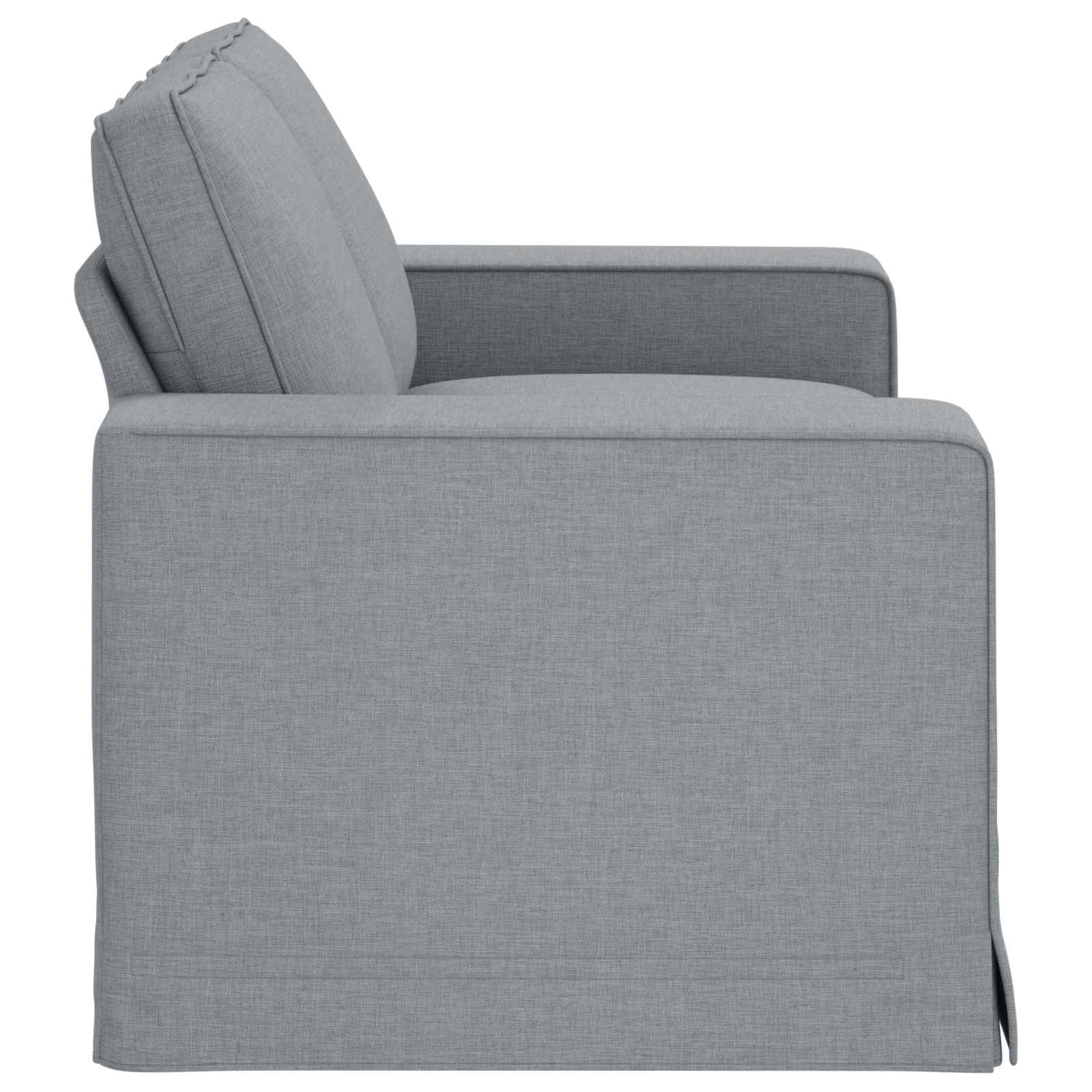 Sofa Hellgrau 162 x 80 x 82 cm Stoff