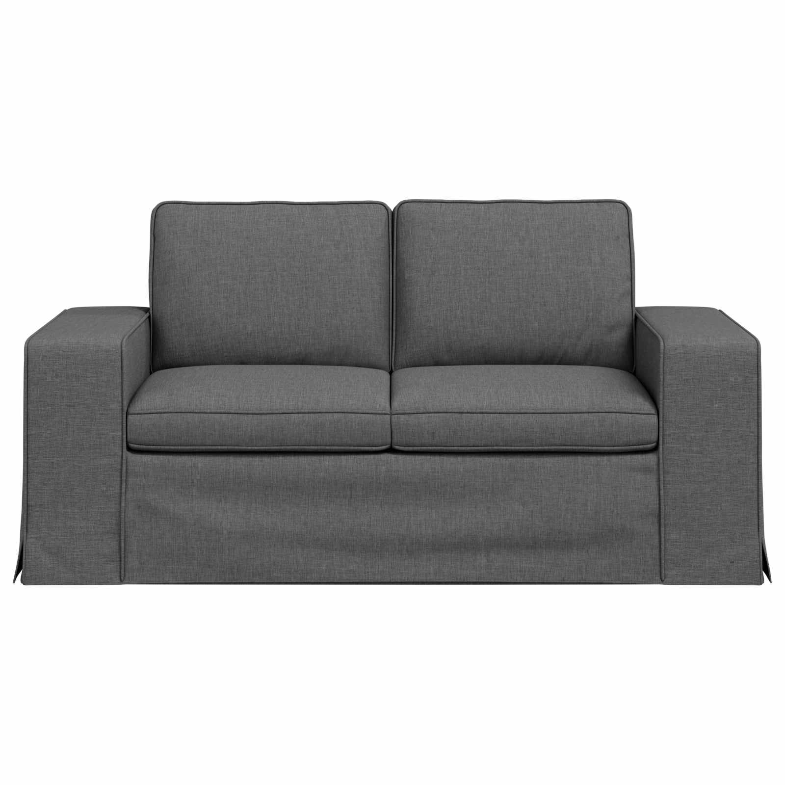 Sofa Dunkelgrau 162 x 80 x 82 cm Stoff