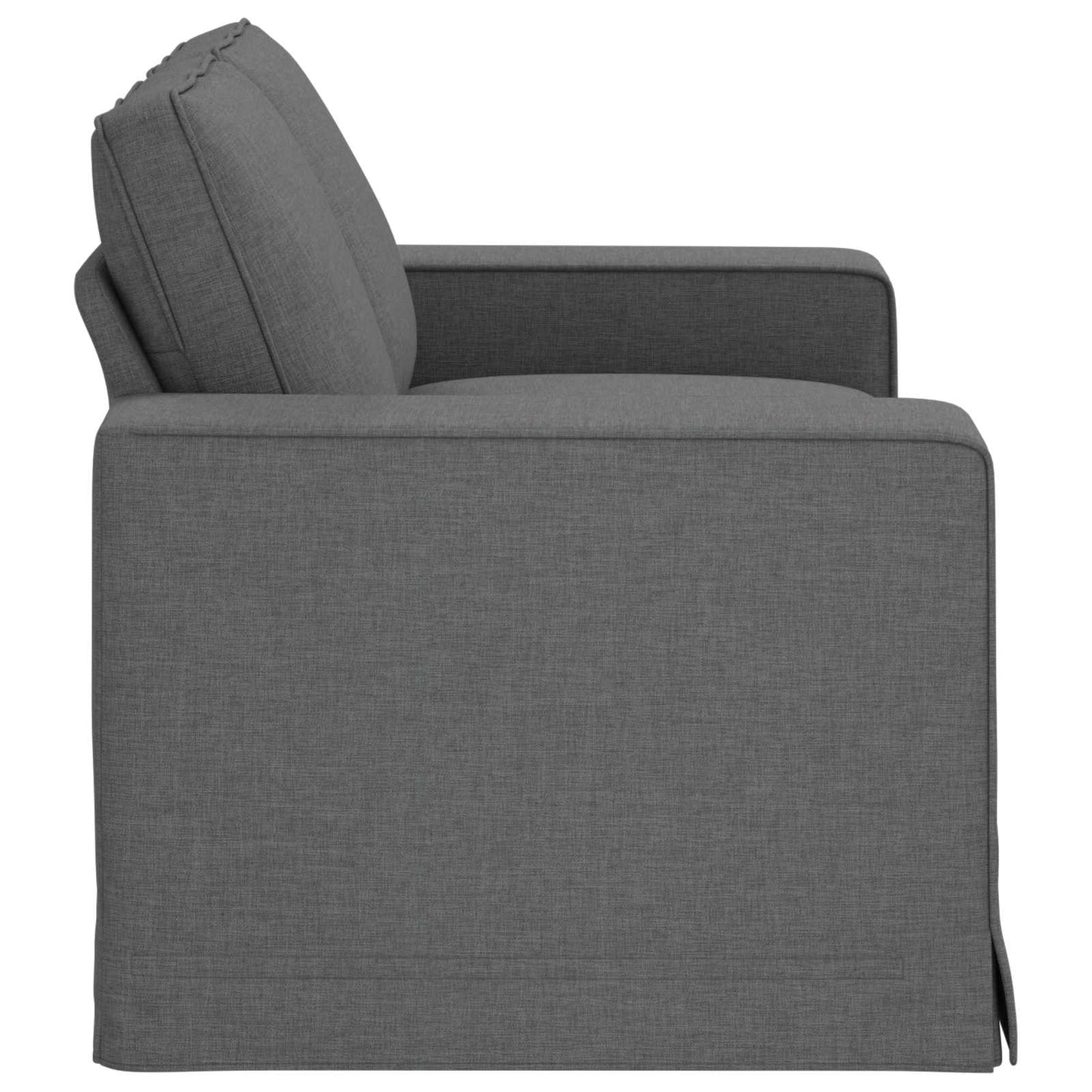 Sofa Dunkelgrau 162 x 80 x 82 cm Stoff