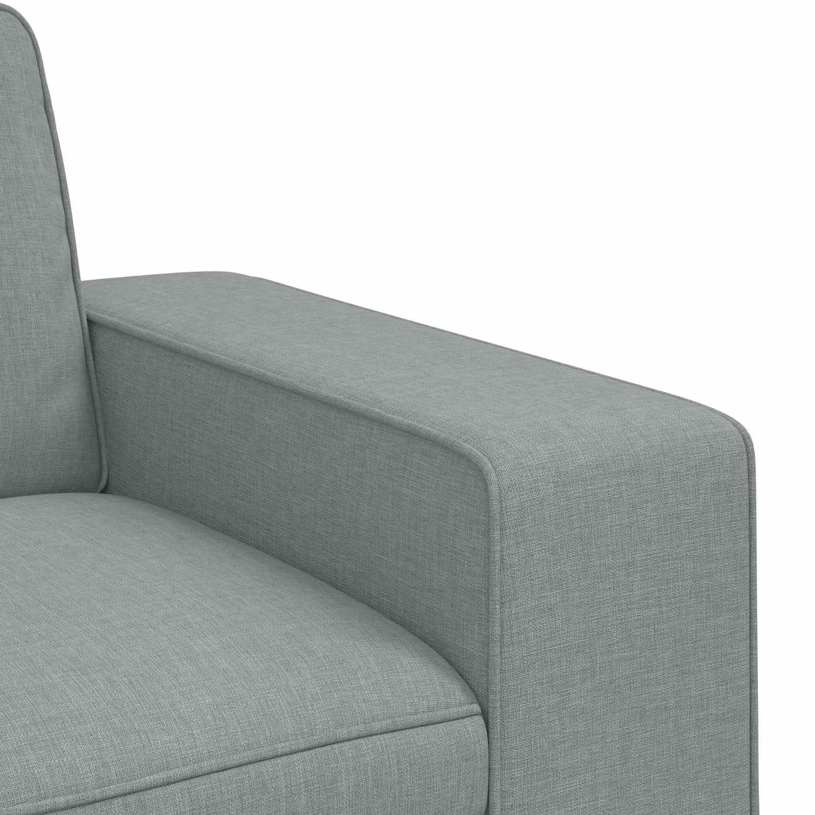 Sofa Hellgrau 182 x 80 x 82 cm Stoff