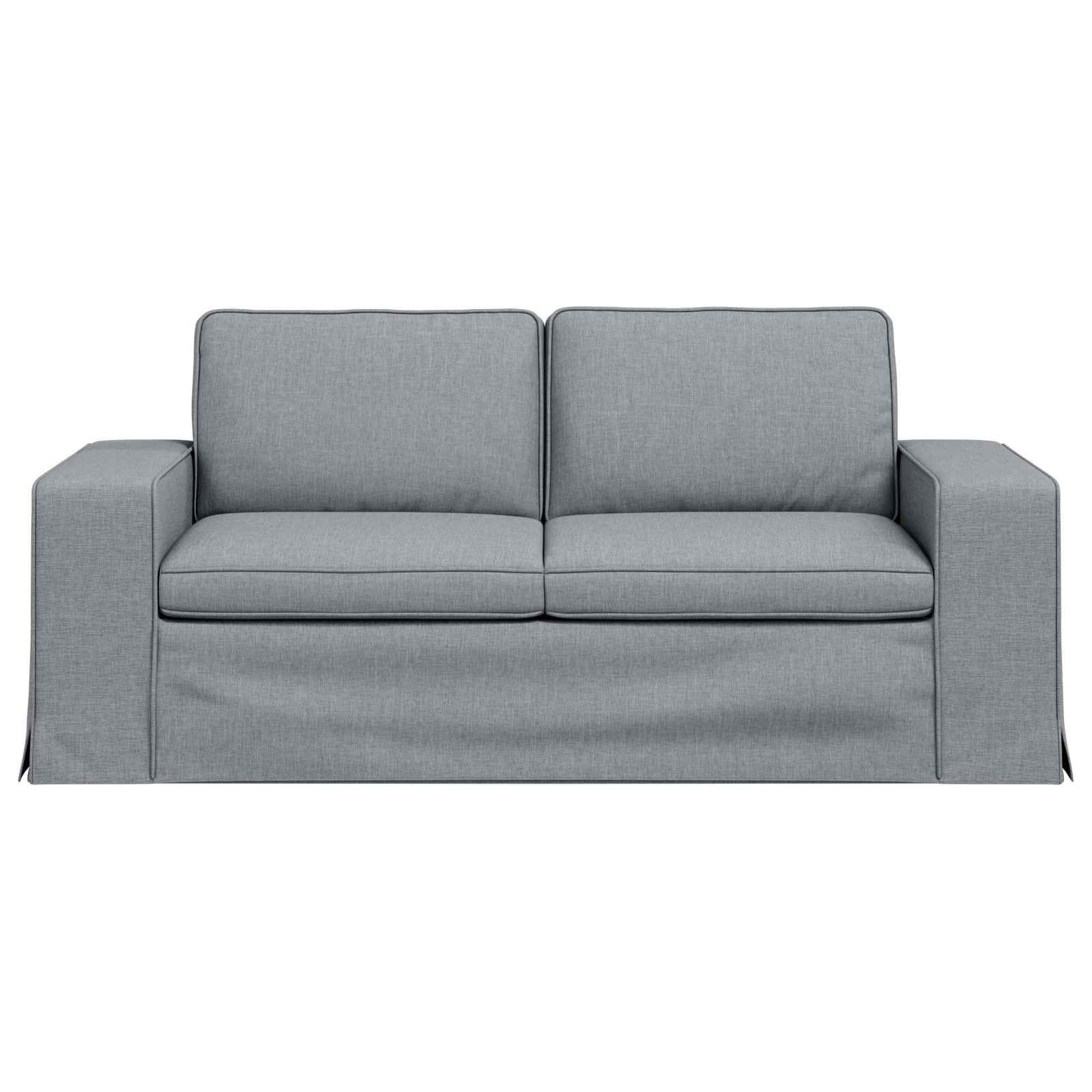 Sofa Hellgrau 182 x 80 x 82 cm Stoff
