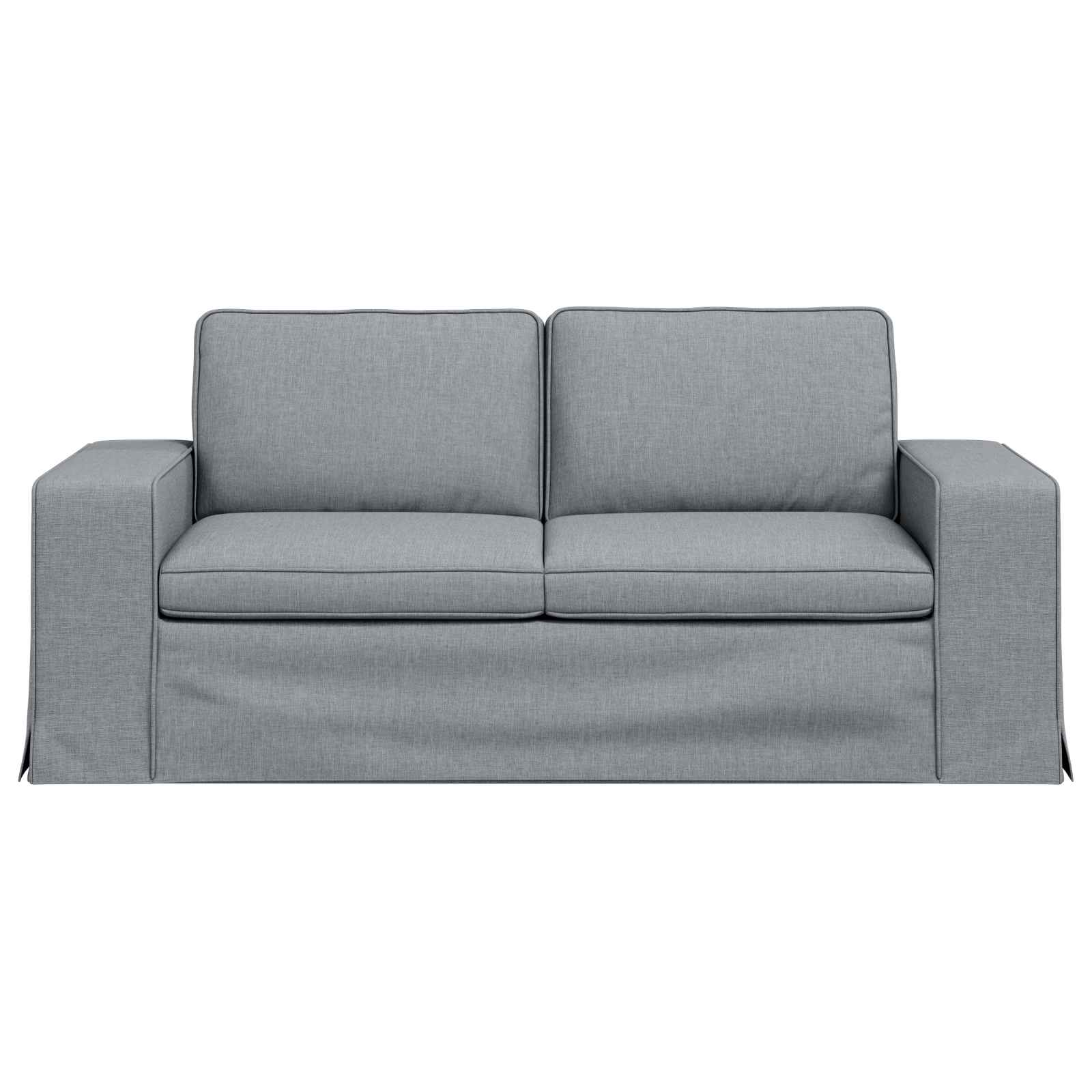 Sofa Hellgrau 182 x 80 x 82 cm Stoff