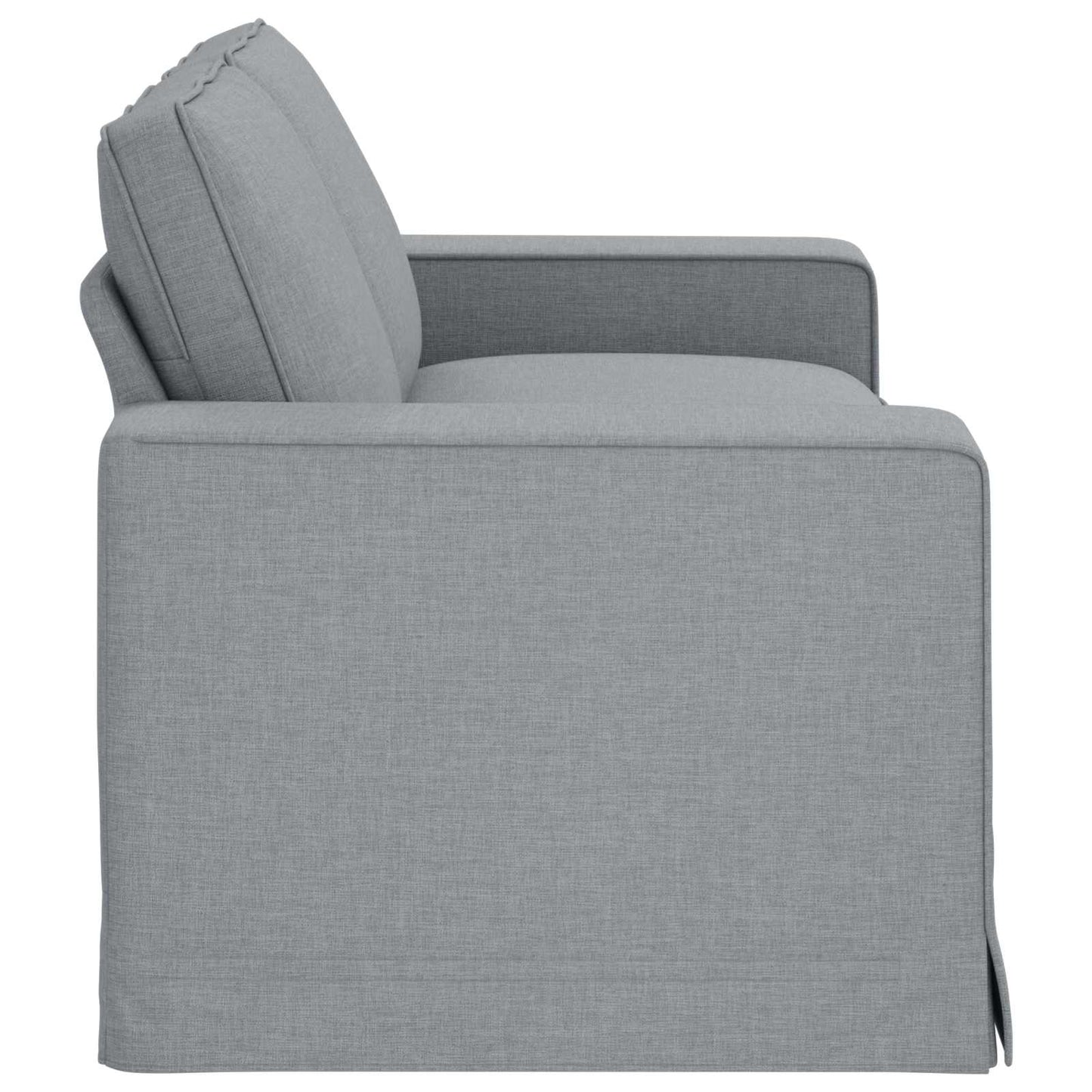 Sofa Hellgrau 182 x 80 x 82 cm Stoff