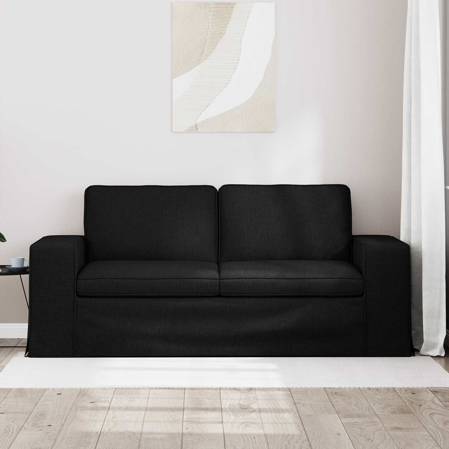 Sofa Schwarz 182 x 80 x 82 cm Stoff