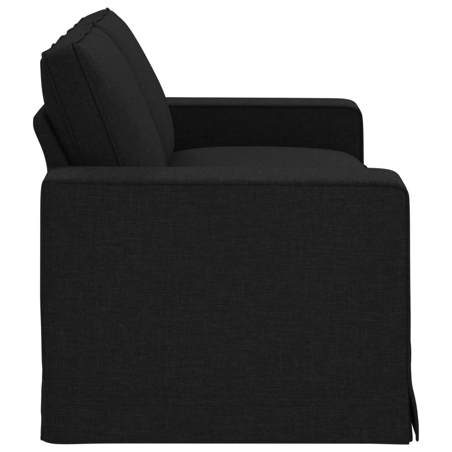Sofa Schwarz 182 x 80 x 82 cm Stoff