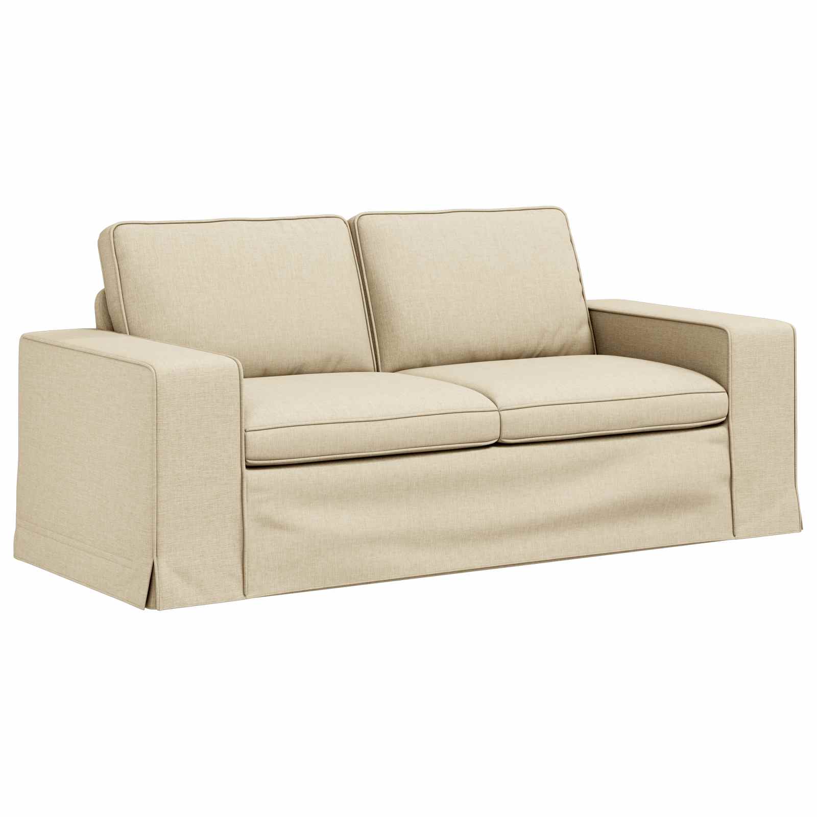 Sofa Creme 182 x 80 x 82 cm Stoff