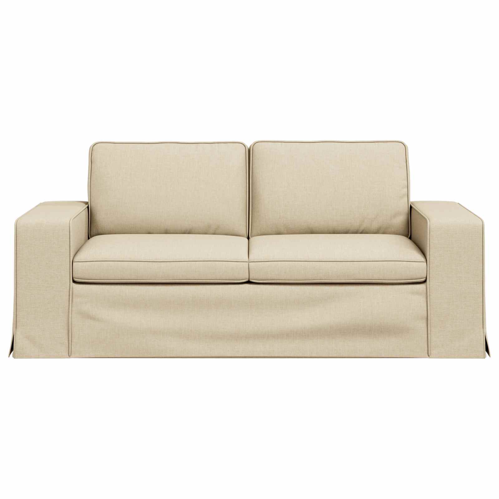Sofa Creme 182 x 80 x 82 cm Stoff