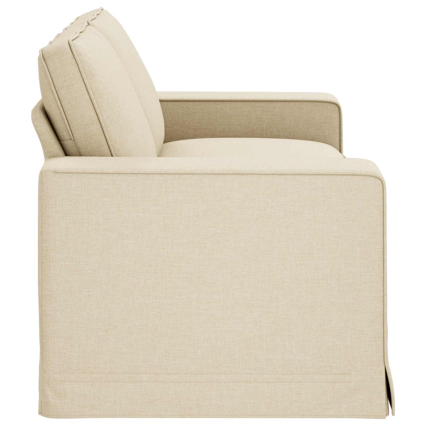 Sofa Creme 182 x 80 x 82 cm Stoff