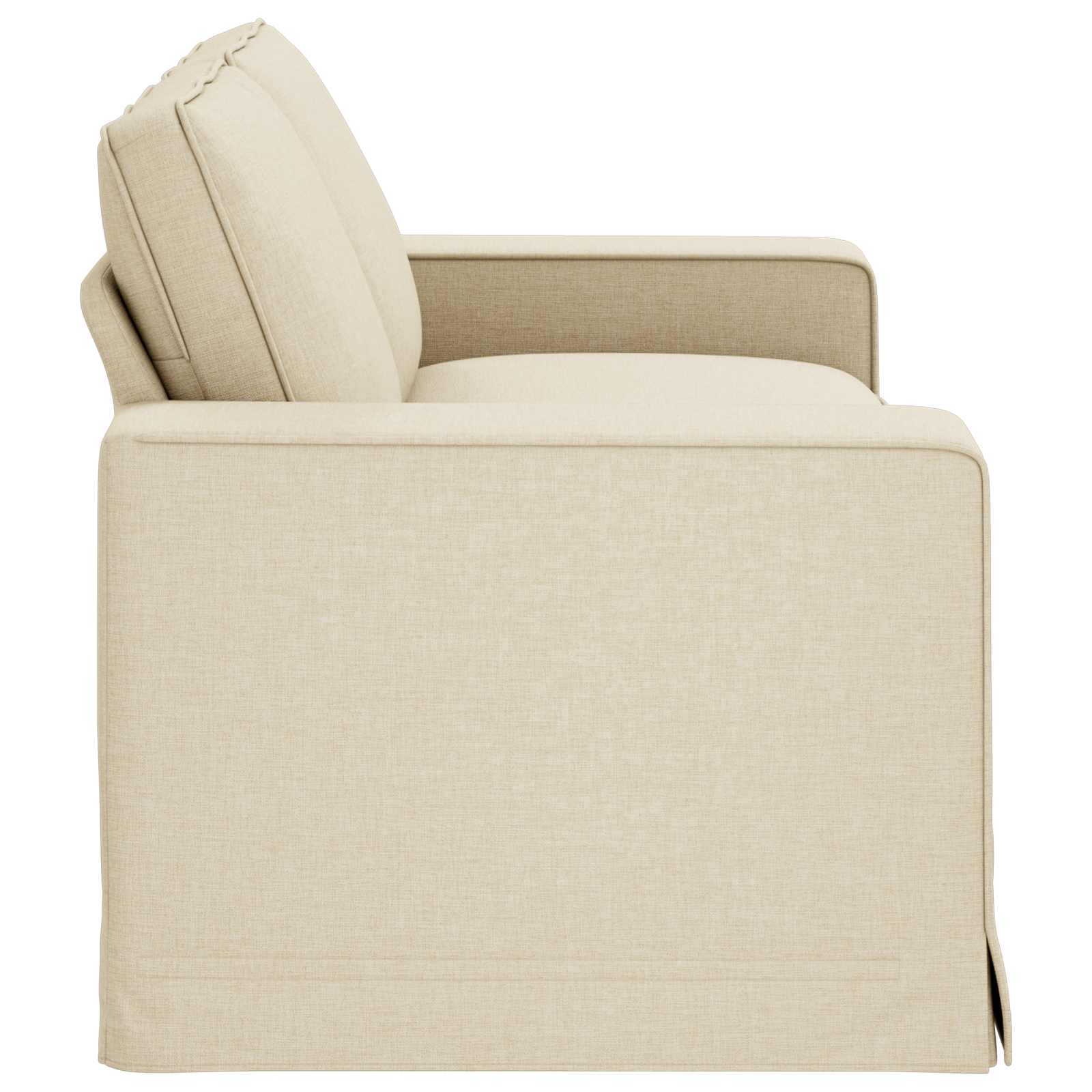 Sofa Creme 182 x 80 x 82 cm Stoff