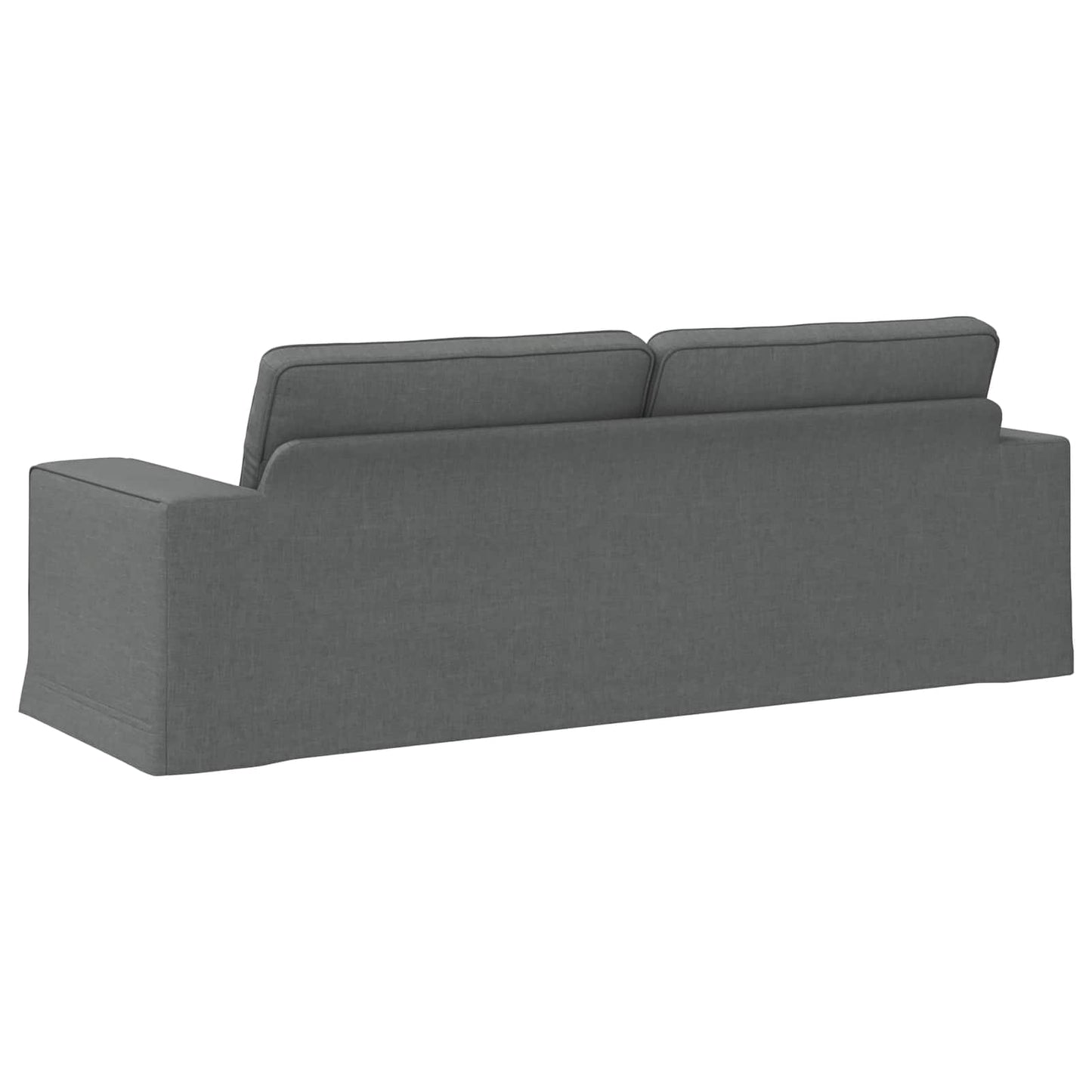 Sofa Dunkelgrau 222 x 80 x 82 cm Stoff