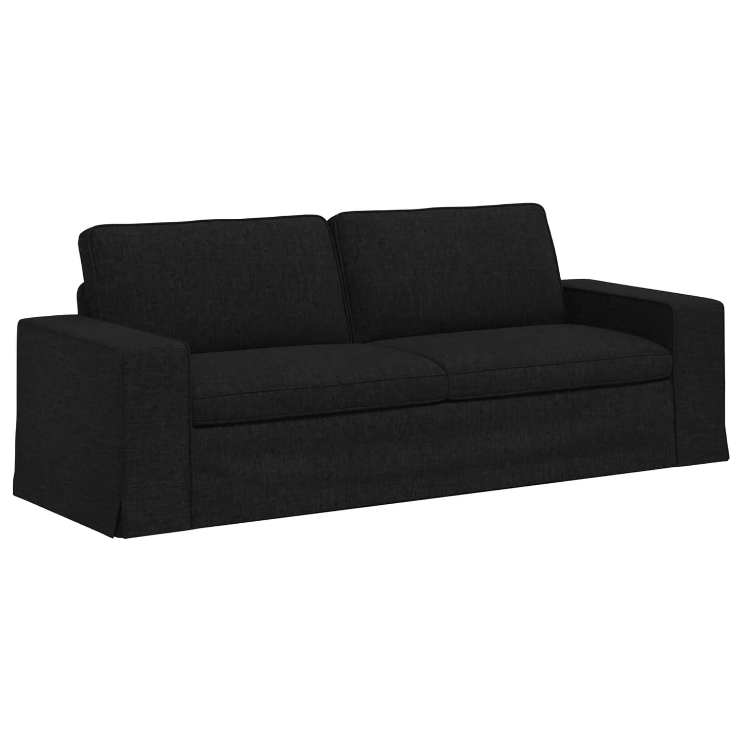 Sofa Schwarz 222 x 80 x 82 cm Stoff