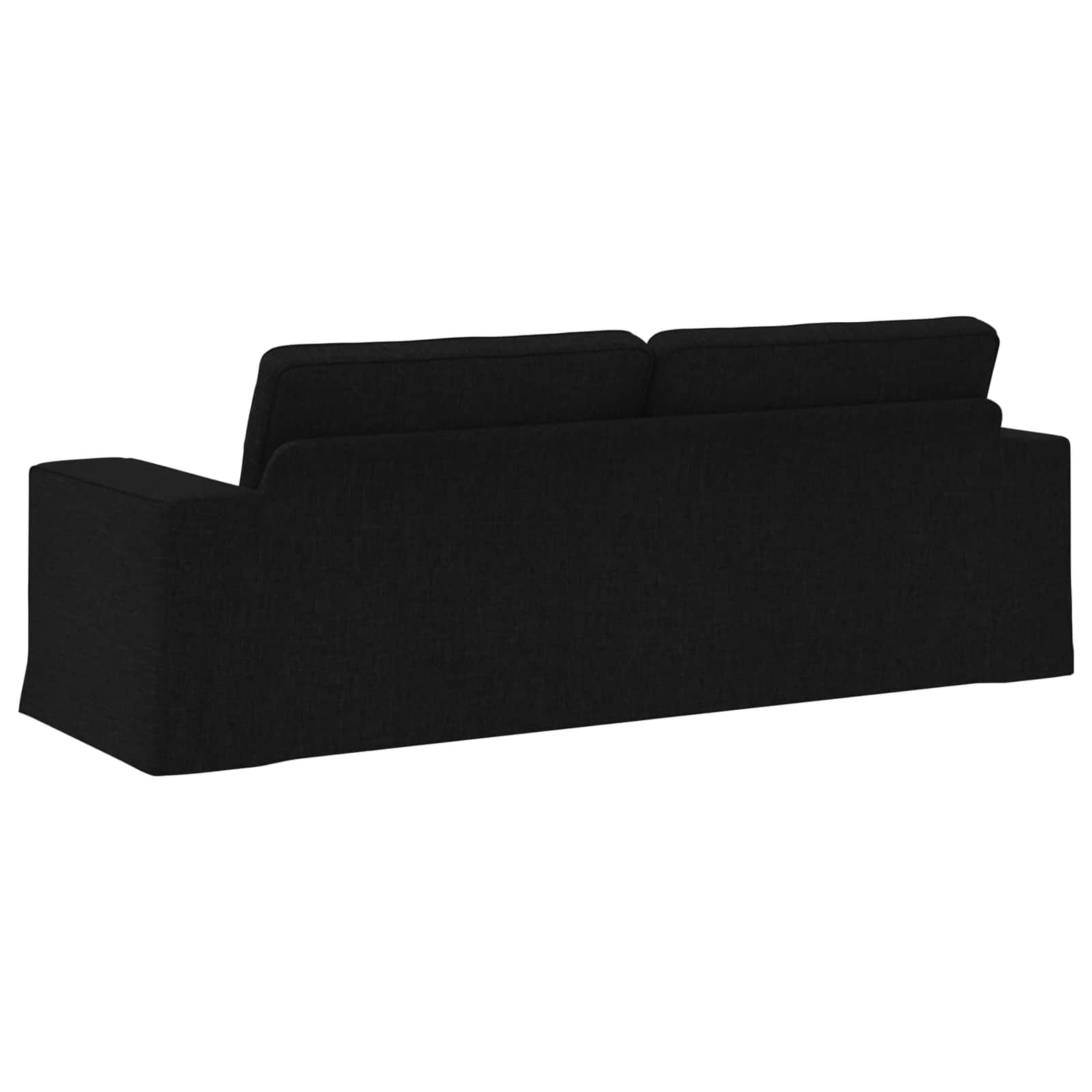 Sofa Schwarz 222 x 80 x 82 cm Stoff
