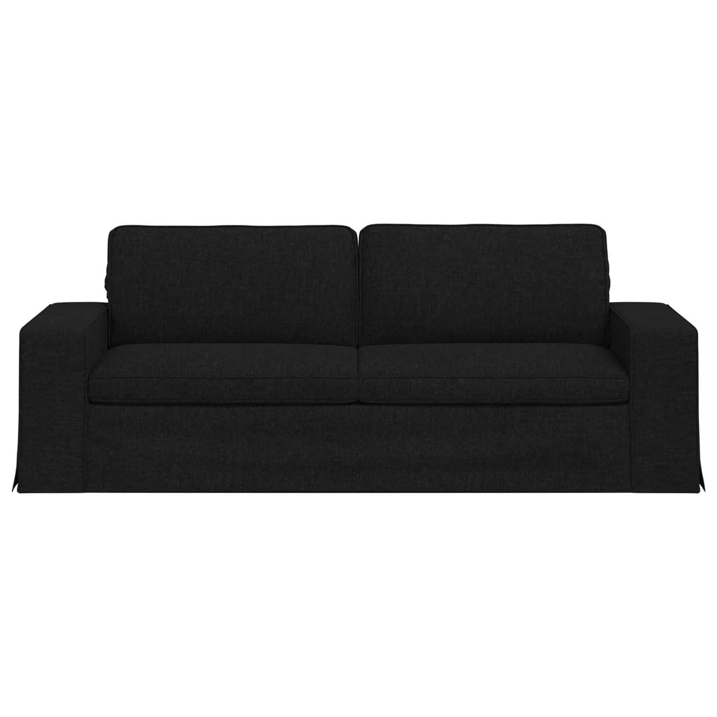 Sofa Schwarz 222 x 80 x 82 cm Stoff
